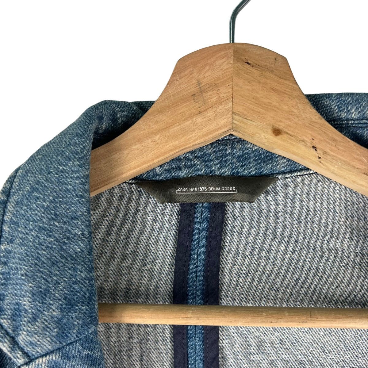 Japanese Brand 🔥Vintage Denim Double Breast Jacket Zaraman Issey Miyake Size US M / EU 48-50 / 2 - 9 Thumbnail