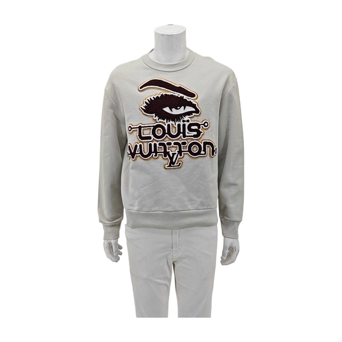 Louis Vuitton Louis Vuitton Eye Logo Sweatshirt Size M Size US M / EU 48-50 / 2 - 1 Thumbnail