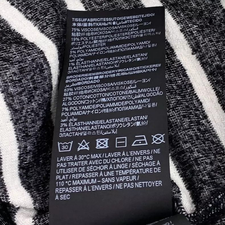 Saint Laurent Paris Saint Laurent Color-block logo embroidered striped crewneck Size US M / EU 48-50 / 2 - 7 Thumbnail