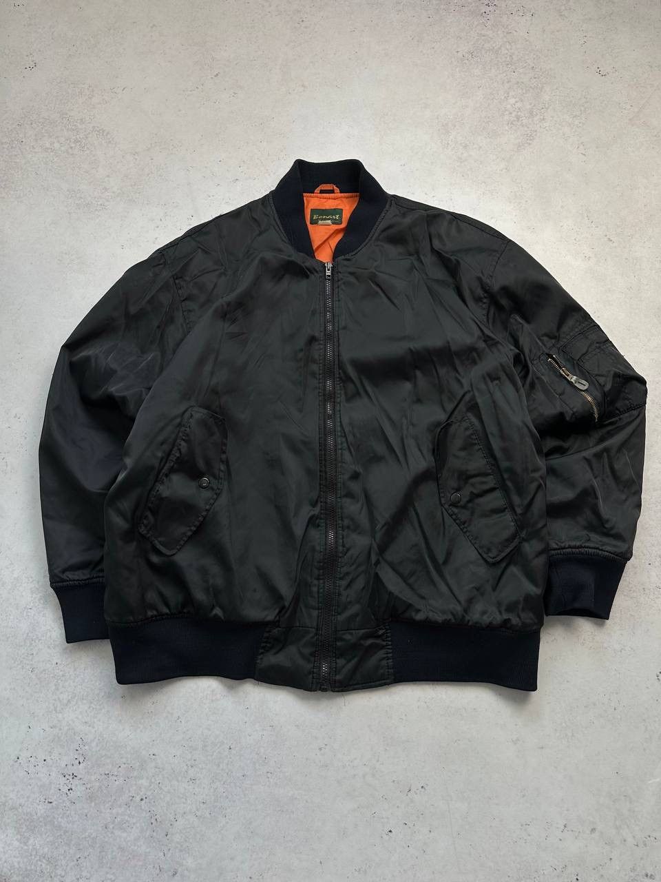 Japanese Brand × Vintage Vintage MA-1 Fly Boxy Oversized Bomber Jacket Y2K XL Size US XL / EU 56 / 4 - 1 Thumbnail