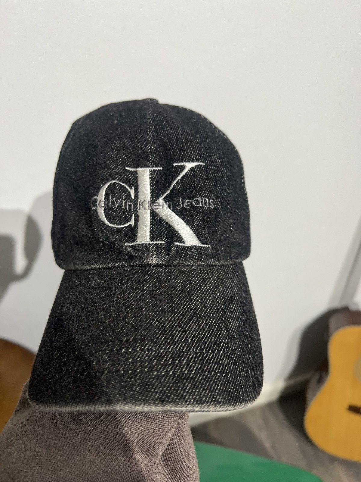 Calvin Klein Calvin Klein washed black denim hat Size ONE SIZE - 1 Thumbnail