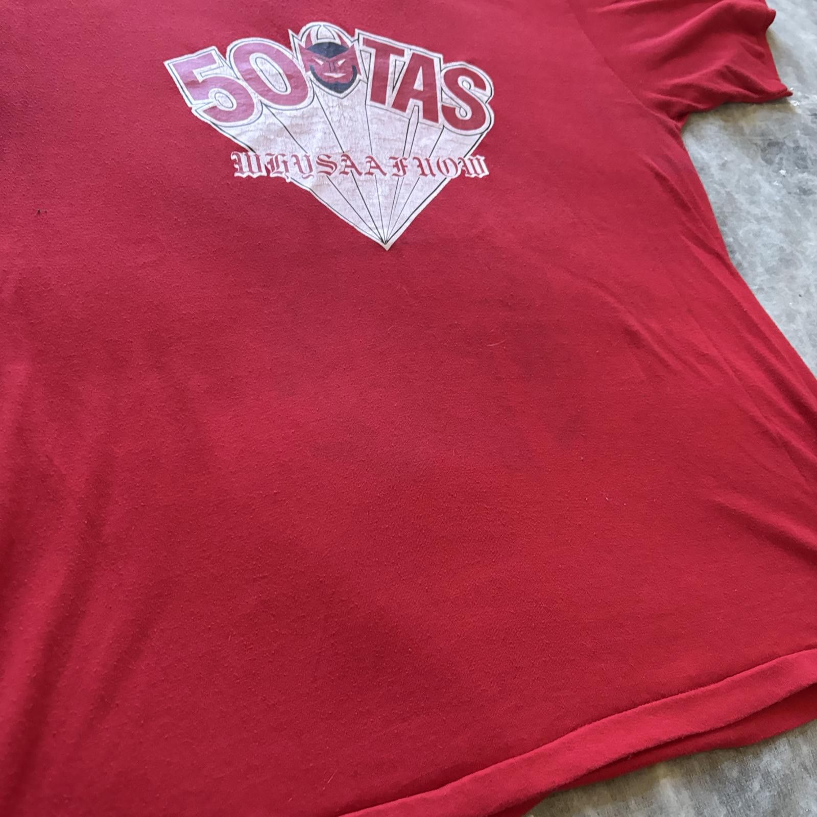 Vintage Vintage 70s 50th Tactical Airlift Squadron Red Devils Shirt Size US XL / EU 56 / 4 - 7 Thumbnail