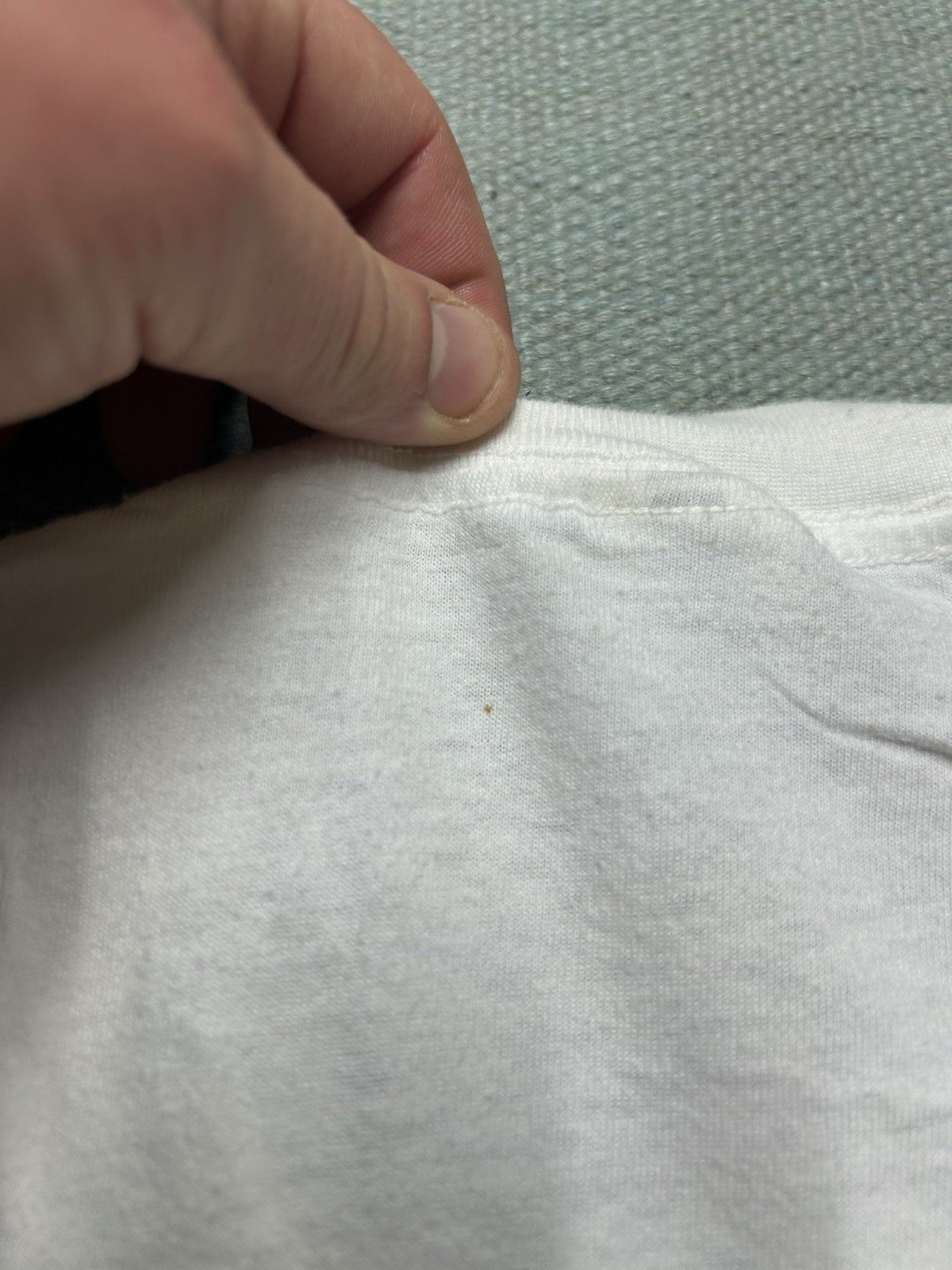 Vintage VTG blank white t shirt jockey cotton single stitch USA L Size US L / EU 52-54 / 3 - 7 Thumbnail