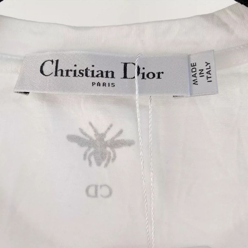 Dior Dior White letter T-shirt Size M / US 6-8 / IT 42-44 - 4 Thumbnail