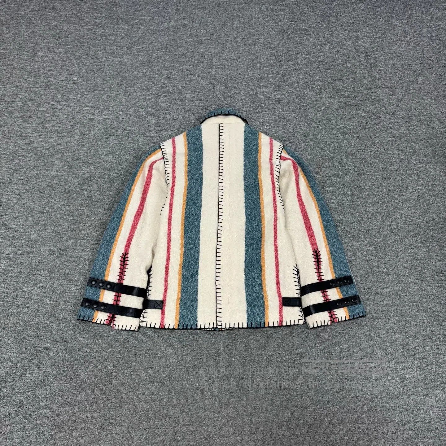 Loewe LOEWE size 32 Leather border with colorful strip trim pocke Size S / US 4 / IT 40 - 2 Thumbnail