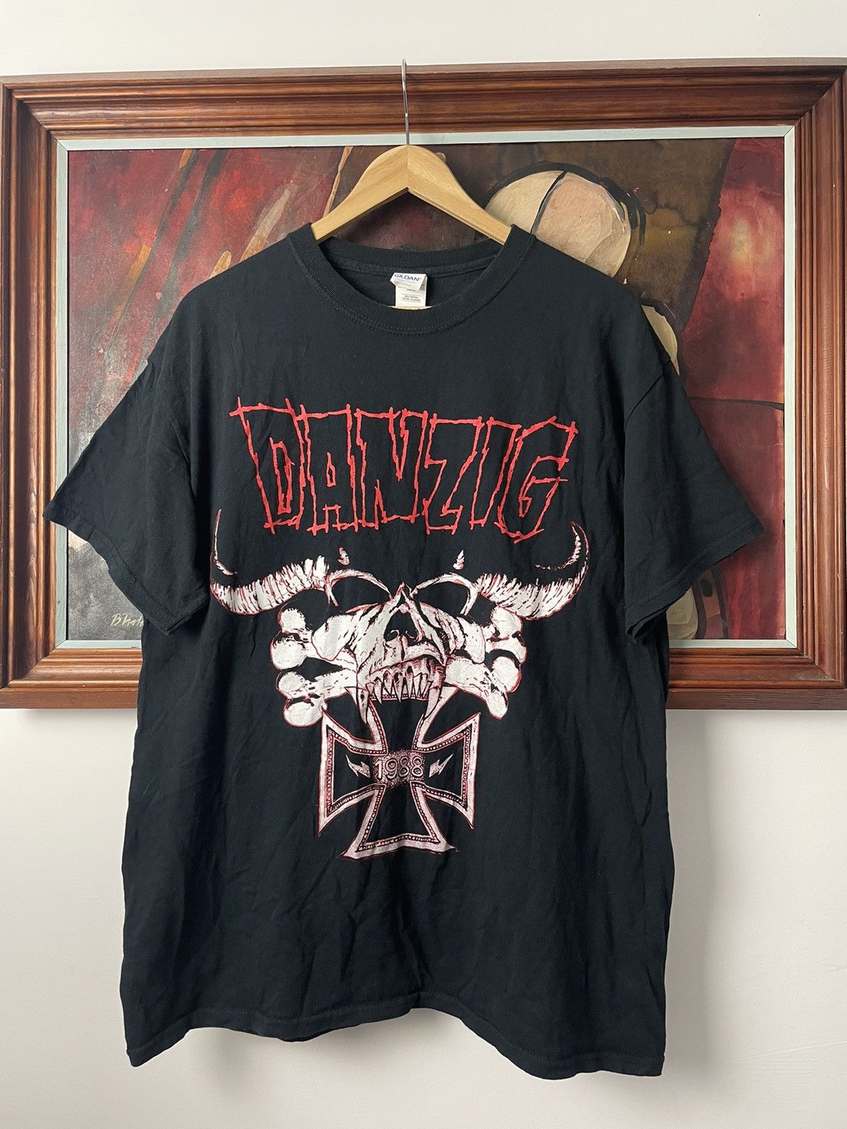 Vintage Danzig Heavy Metal Band Tee Anniversary Tour 2018 Rare Hype