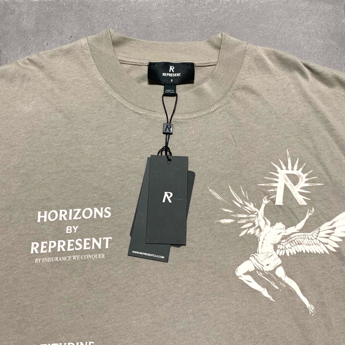 Represent Clo. Represent Small Icarus Taupe Tee Size US S / EU 44-46 / 1 - 3 Thumbnail
