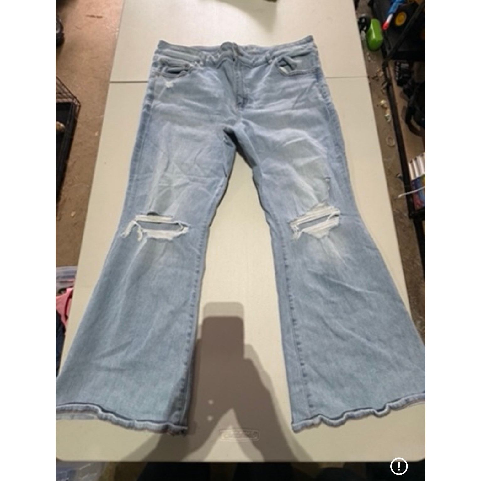 American Eagle Outfitters American Eagle Women’s Size 18 Short Stretch Flare Jeans Size 40" / US 18 - 2 Thumbnail