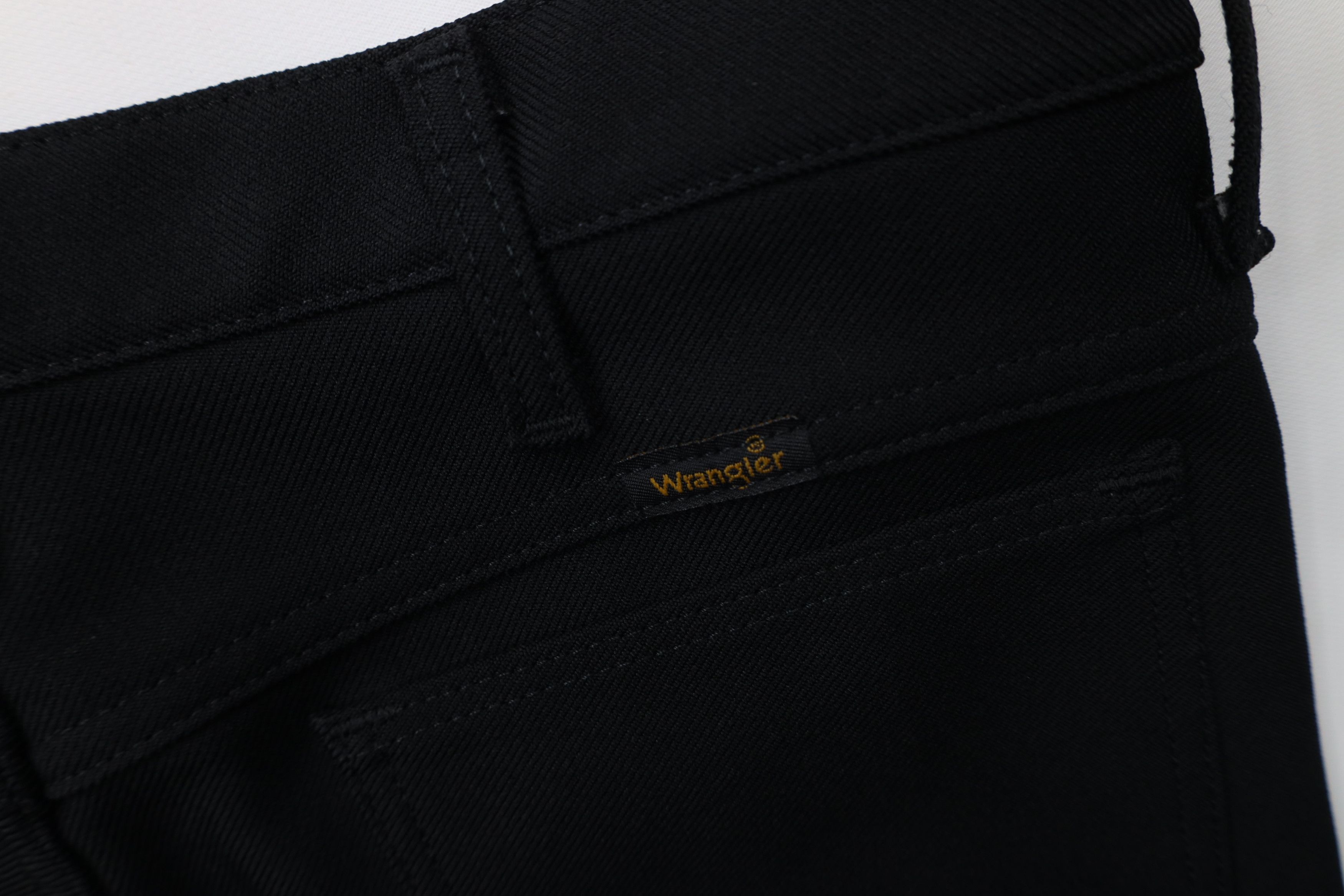 Wrangler Vintage 90s Wrangler Flared Wide Leg Knit Pants Black Size US 33 - 13 Thumbnail