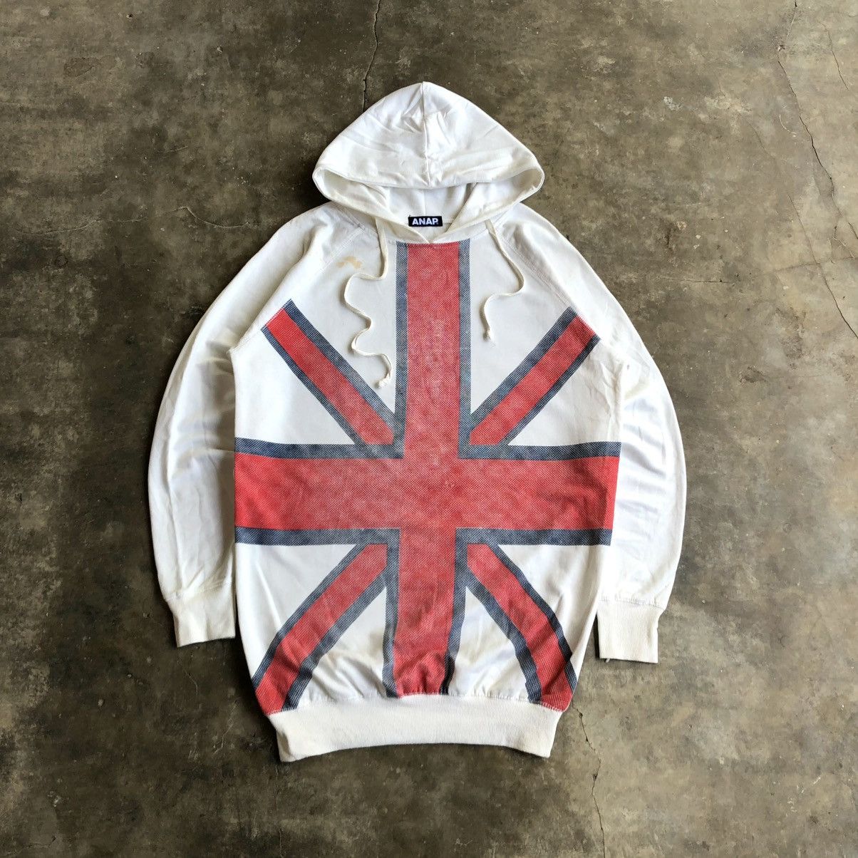 20471120 2000s Anap Punk Union Jack Big Flag Hoodie White Lgb Size US L / EU 52-54 / 3 - 1 Thumbnail