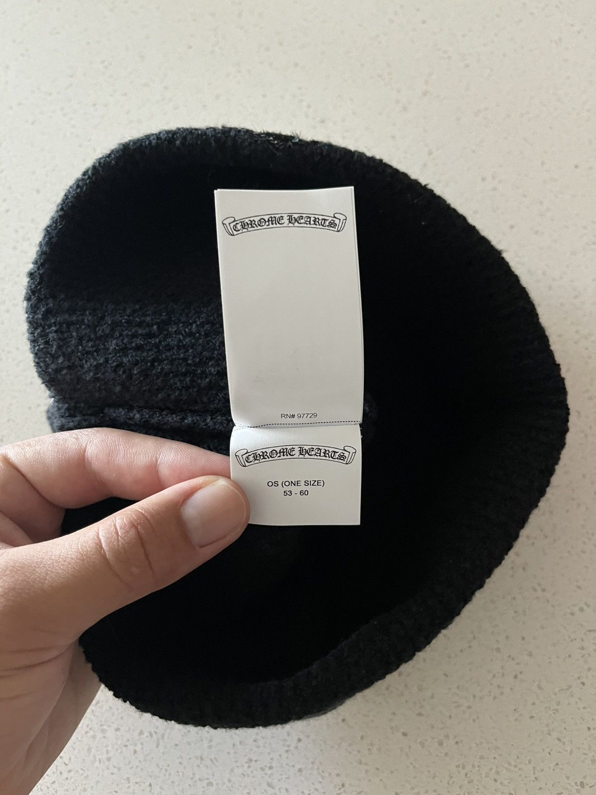 Chrome Hearts Chrome Hearts Pony Hair Patch Black Beanie Size ONE SIZE - 6 Thumbnail