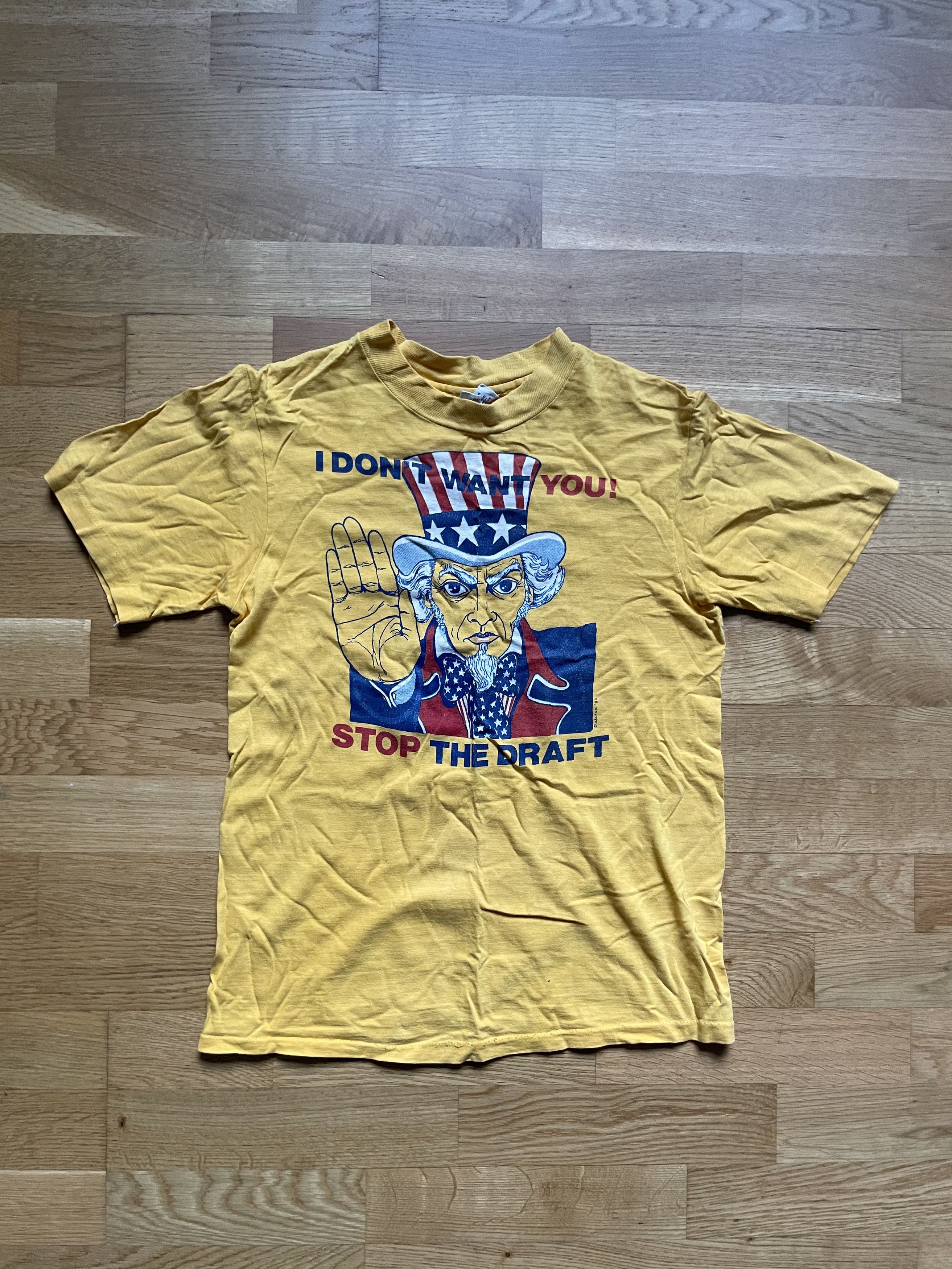 Vintage Vintage 80s "We Dont Need You" Draft Tee Size US S / EU 44-46 / 1 - 1 Thumbnail