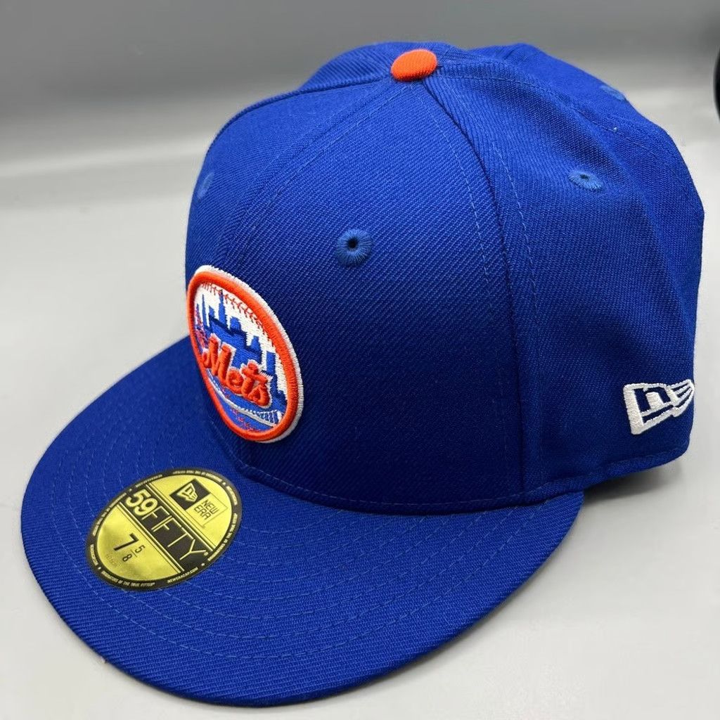 New Era New York Mets Hat Men 7 5/8 59Fifty New Era Fitted Cap New Size ONE SIZE - 2 Thumbnail