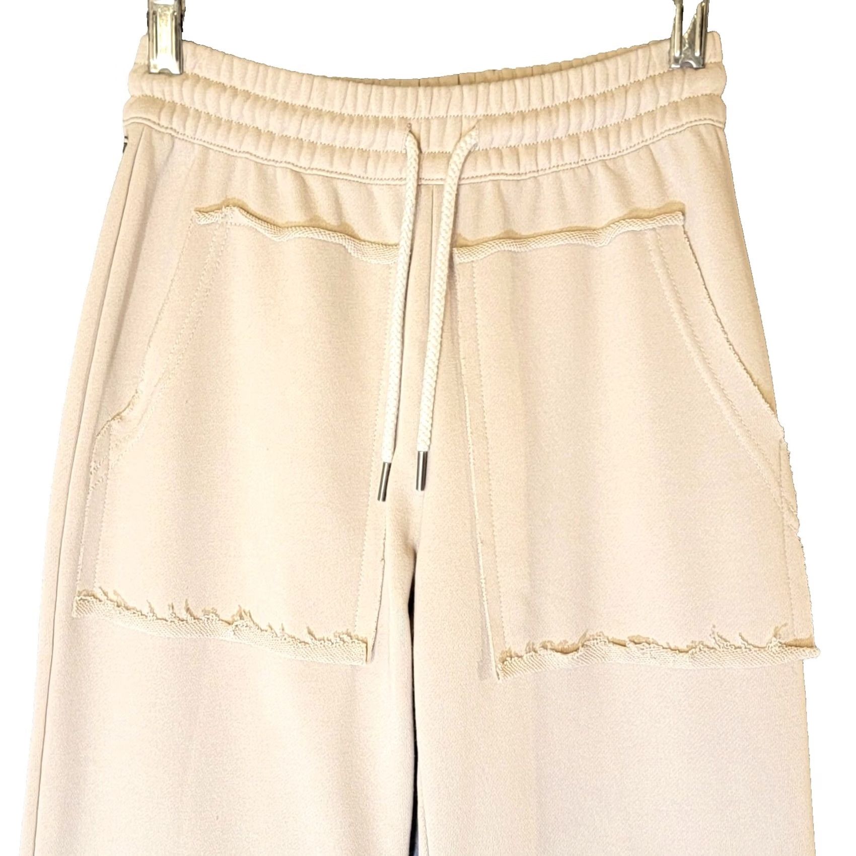 Rusty Rusty Womens XS Lounge Pants Straight Leg Beige Pull On Pop Front Pockets Solid Beach Casual Pants Womens XS Size 26" / US 2 / IT 38 - 3 Thumbnail
