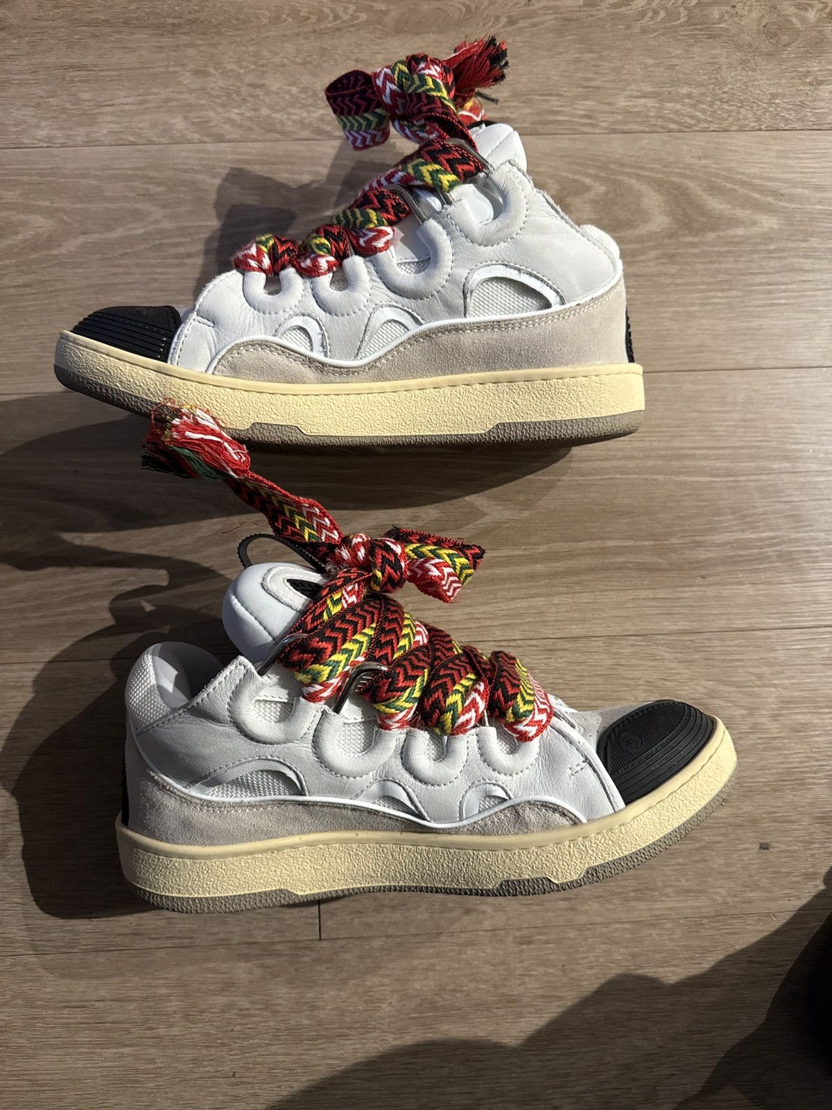 Lanvin Lanvin Curb Sneakers ‘White’ Size US 8 / IT 38 - 2 Thumbnail