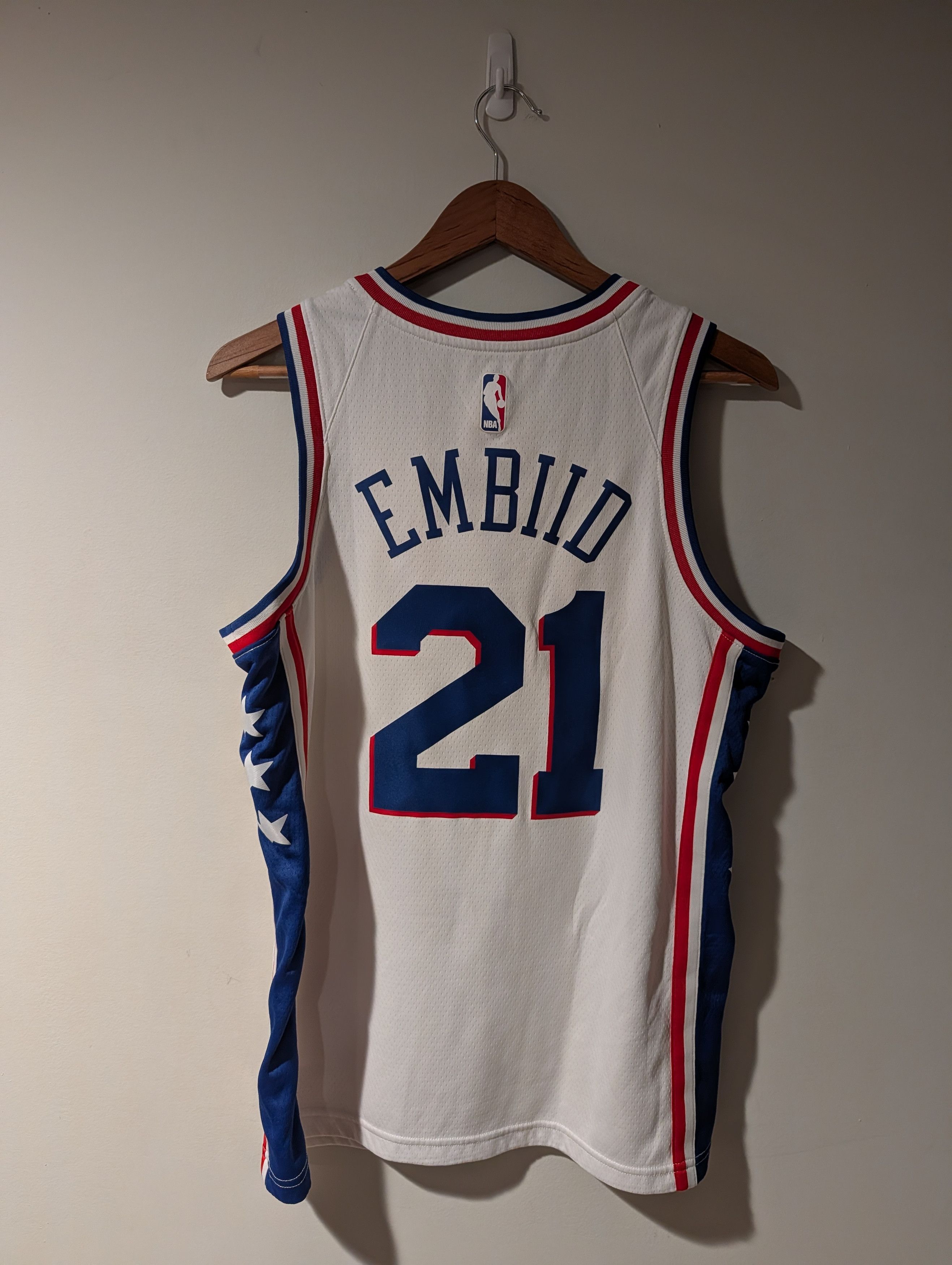 Nike Nike Philadelphia 76ers Joel Embiid #21 NBA Jersey Phila MED Size US M / EU 48-50 / 2 - 6 Thumbnail