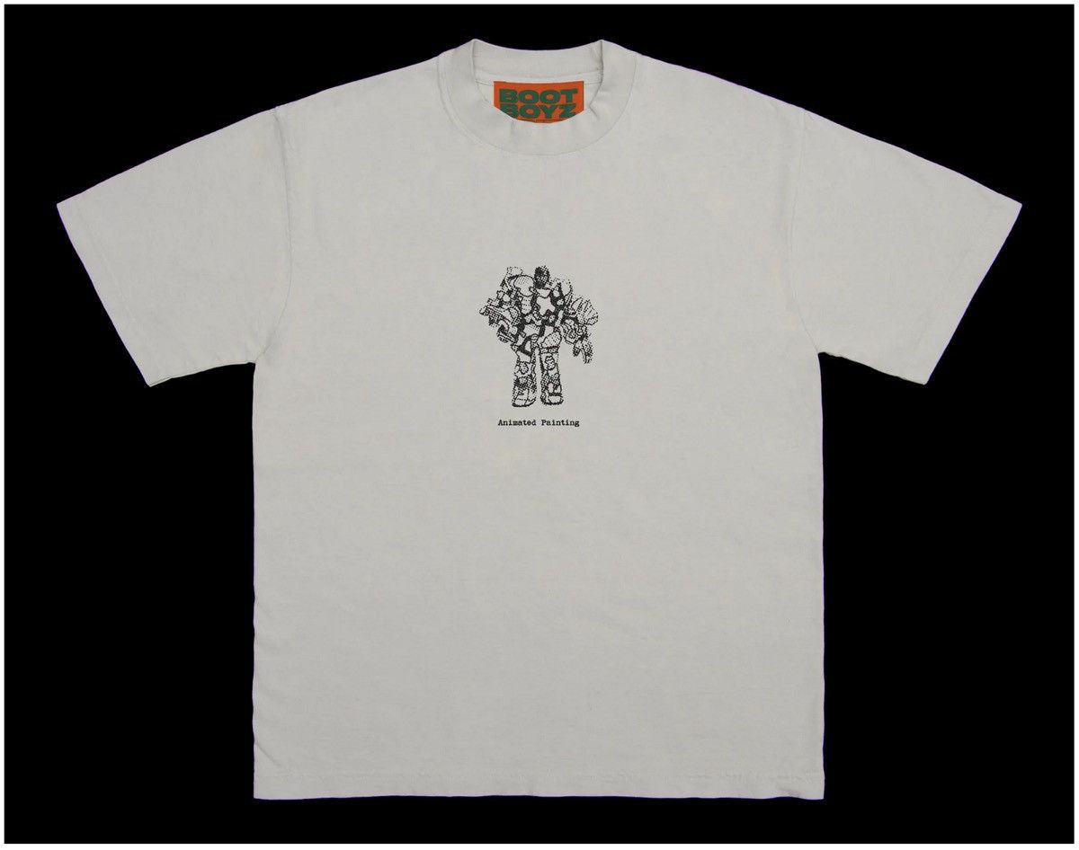 image of Boot Boyz Biz Gundam X Dubuffet Tee in Off White, Men's (Size Large)