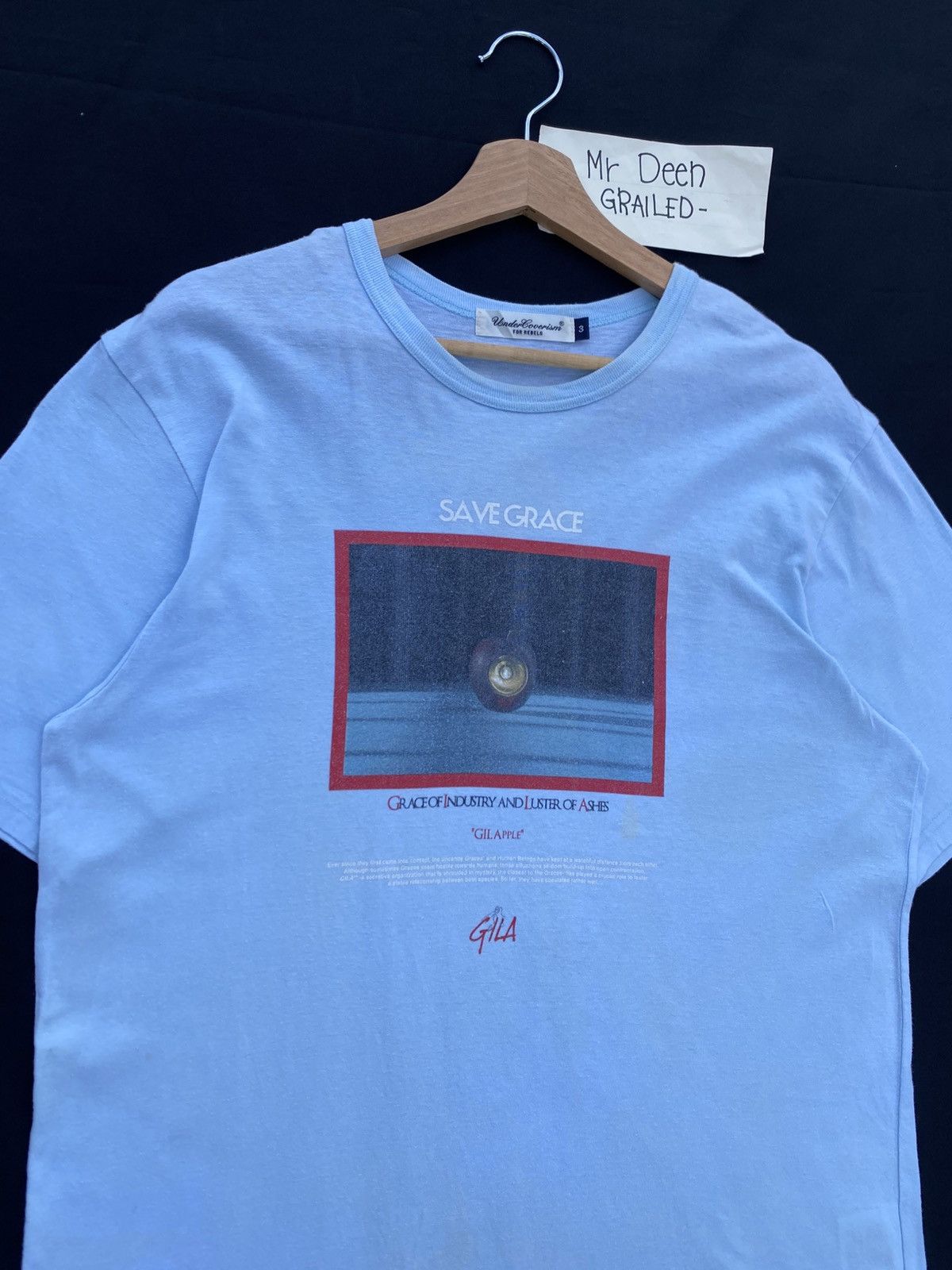 Undercover Rare UNDERCOVER for rebels Save Grace "GIL APPLE" GILA Tee Size US M / EU 48-50 / 2 - 7 Thumbnail