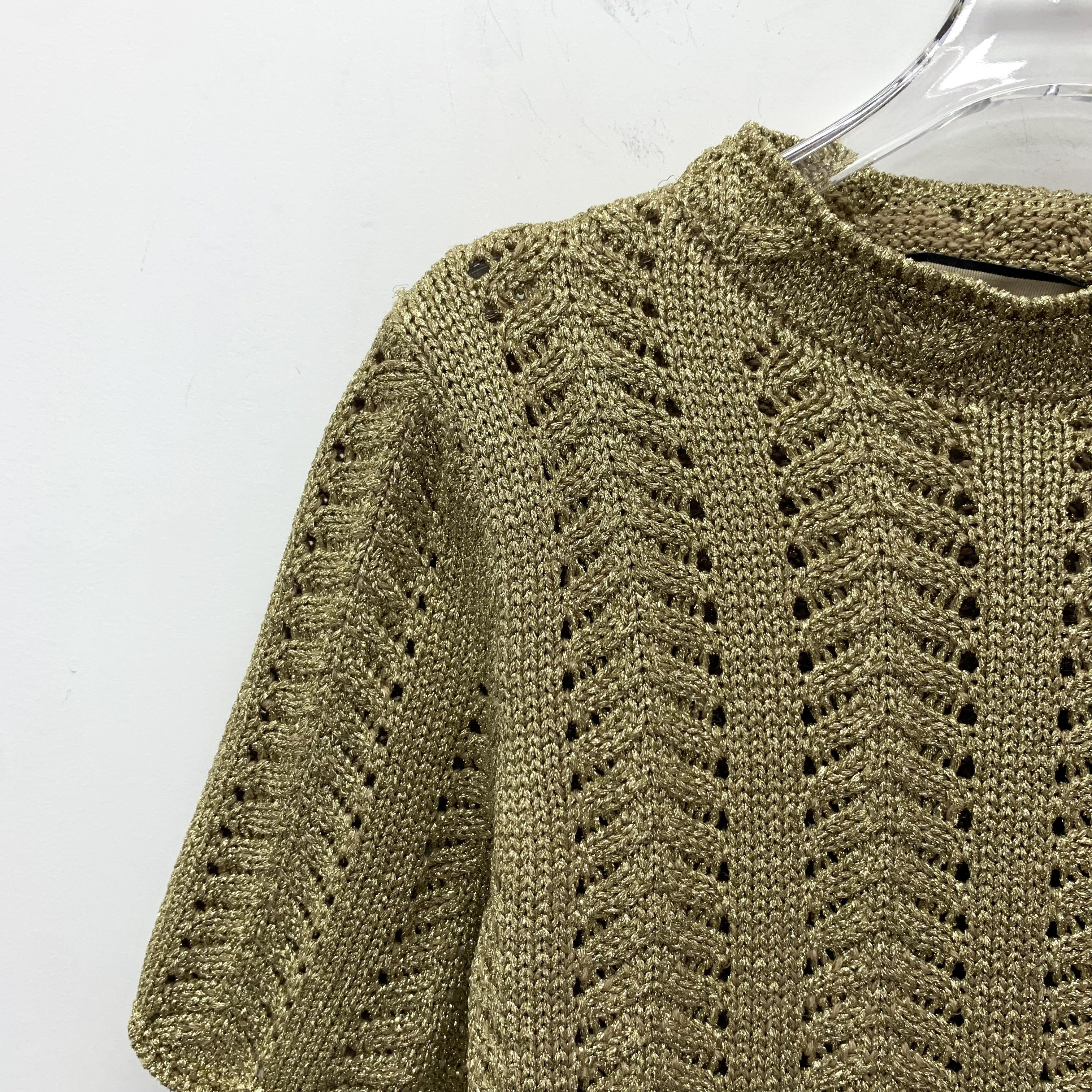 Gucci Gucci Knit Cable Wool Brown (Size S) Size S / US 4 / IT 40 - 7 Thumbnail