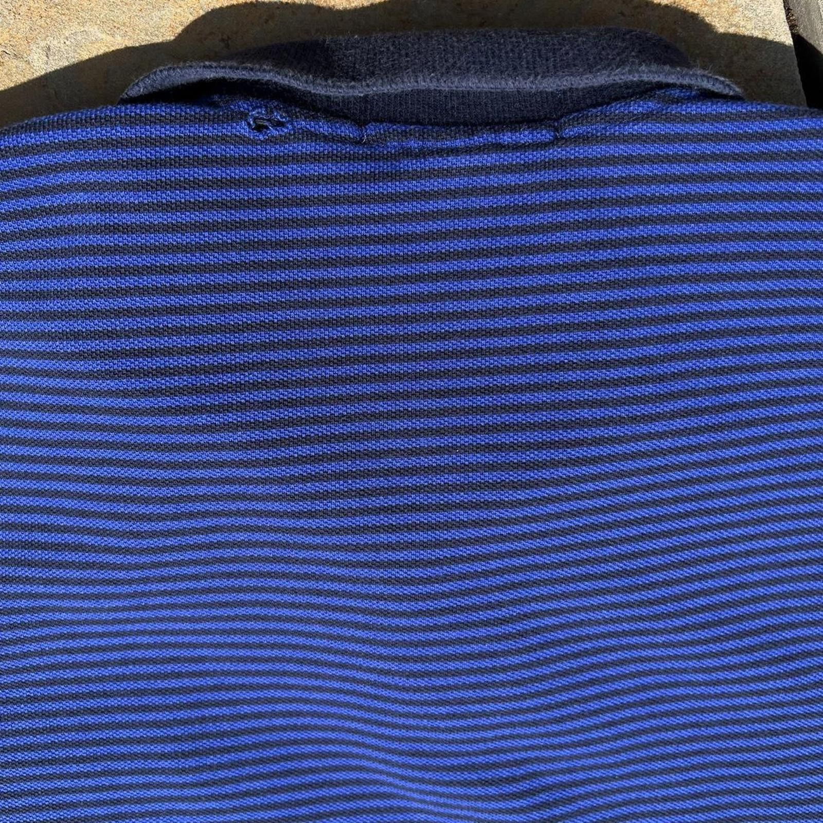 Polo Ralph Lauren Y2K Polo by Ralph Lauren Blue Navy Micro Stripe Pique Polo Size US L / EU 52-54 / 3 - 5 Thumbnail