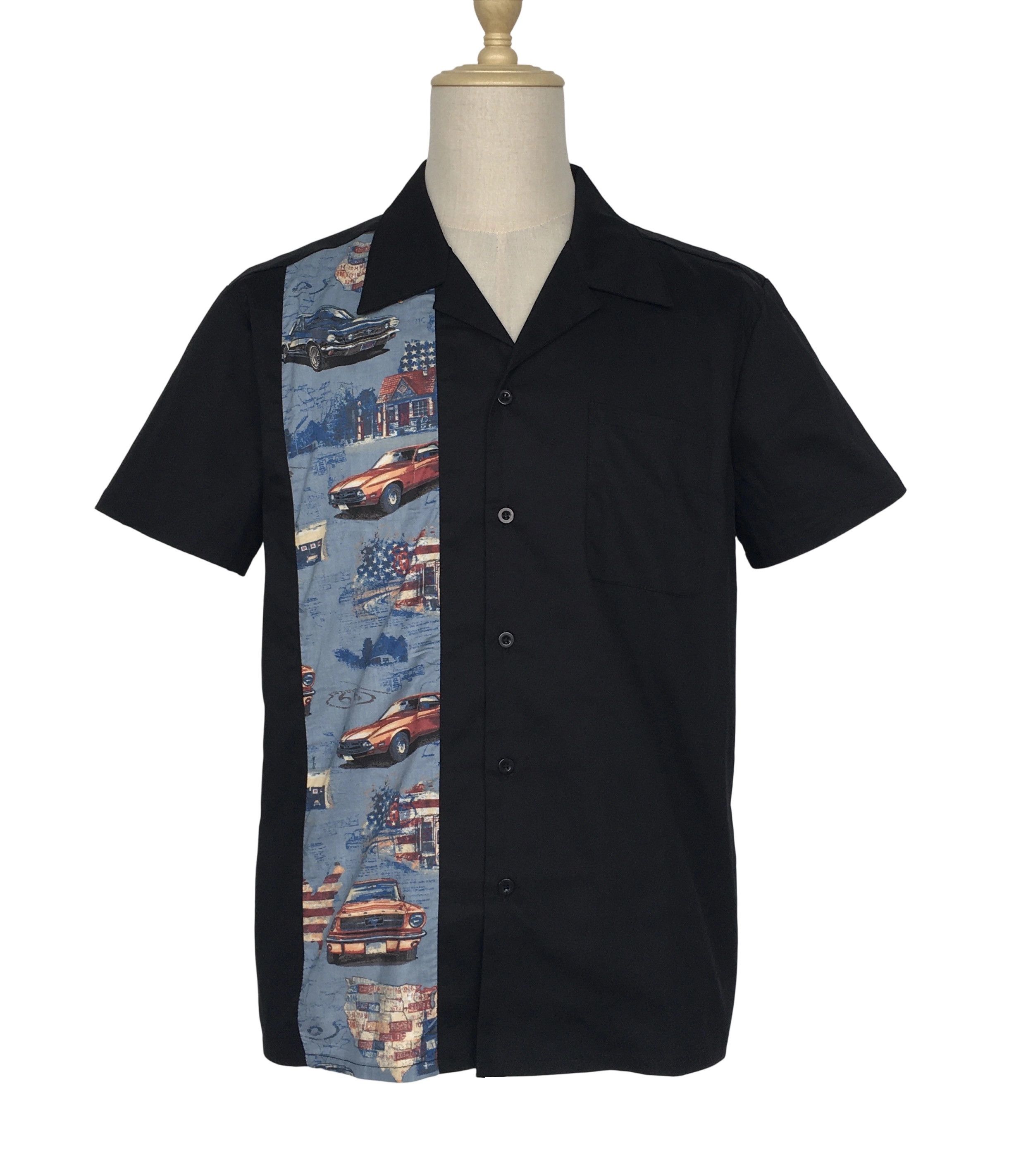 Other Men's Casual Shirts 1950's Retro Vintage Tops Cars Pattern Size US XL / EU 56 / 4 - 1 Thumbnail