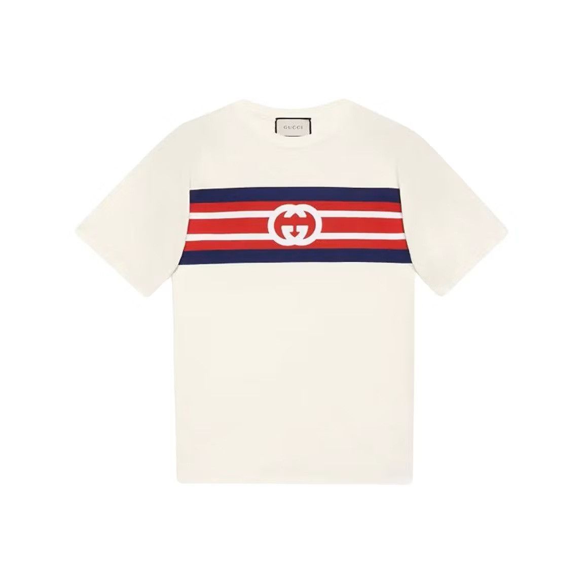 Gucci Interlocking G Stripe Print T-shirt