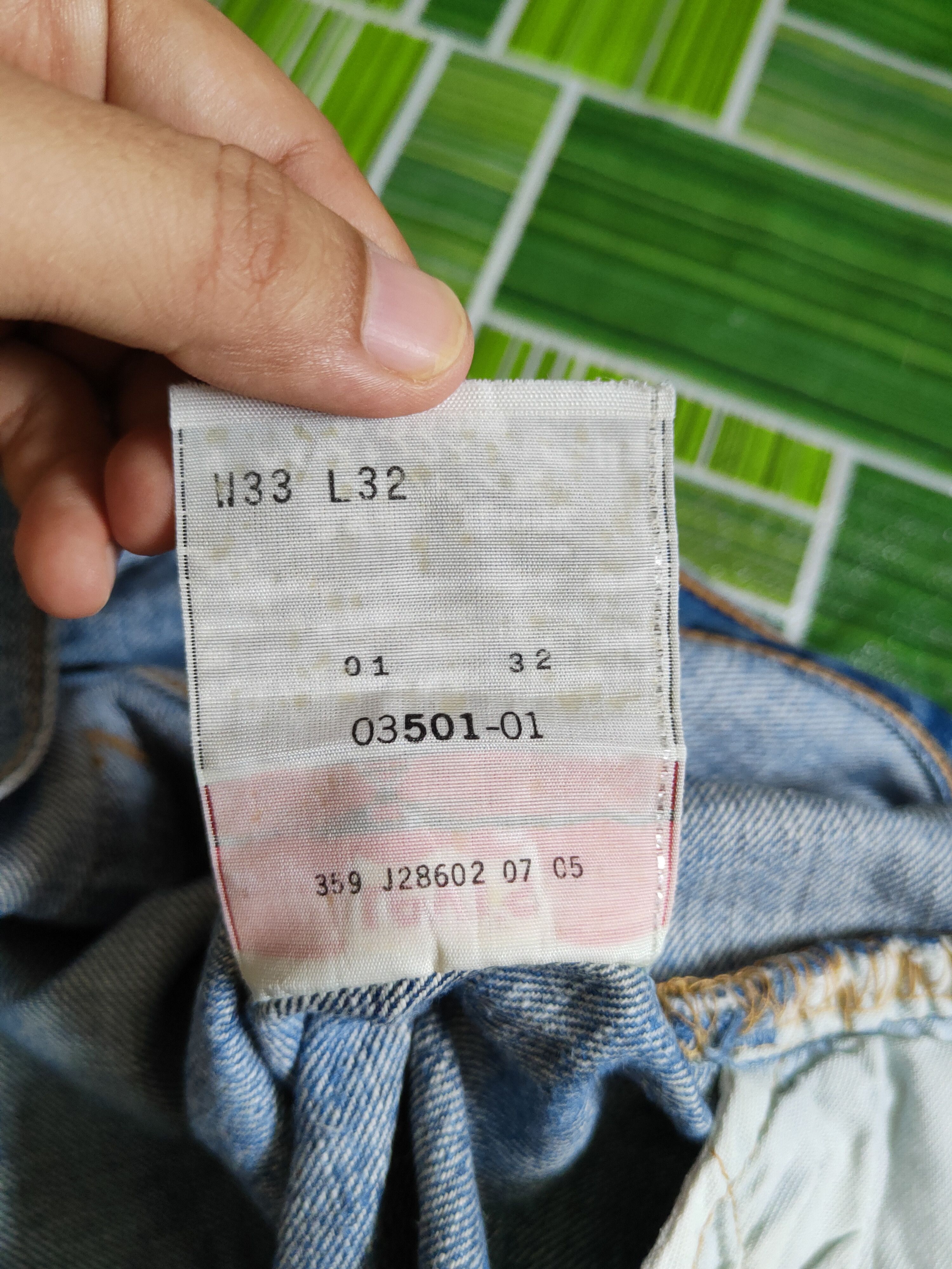 Japanese Brand 501 Levi's Blue Distressed Ripped Jeans #S1830 Size US 33 - 17 Thumbnail