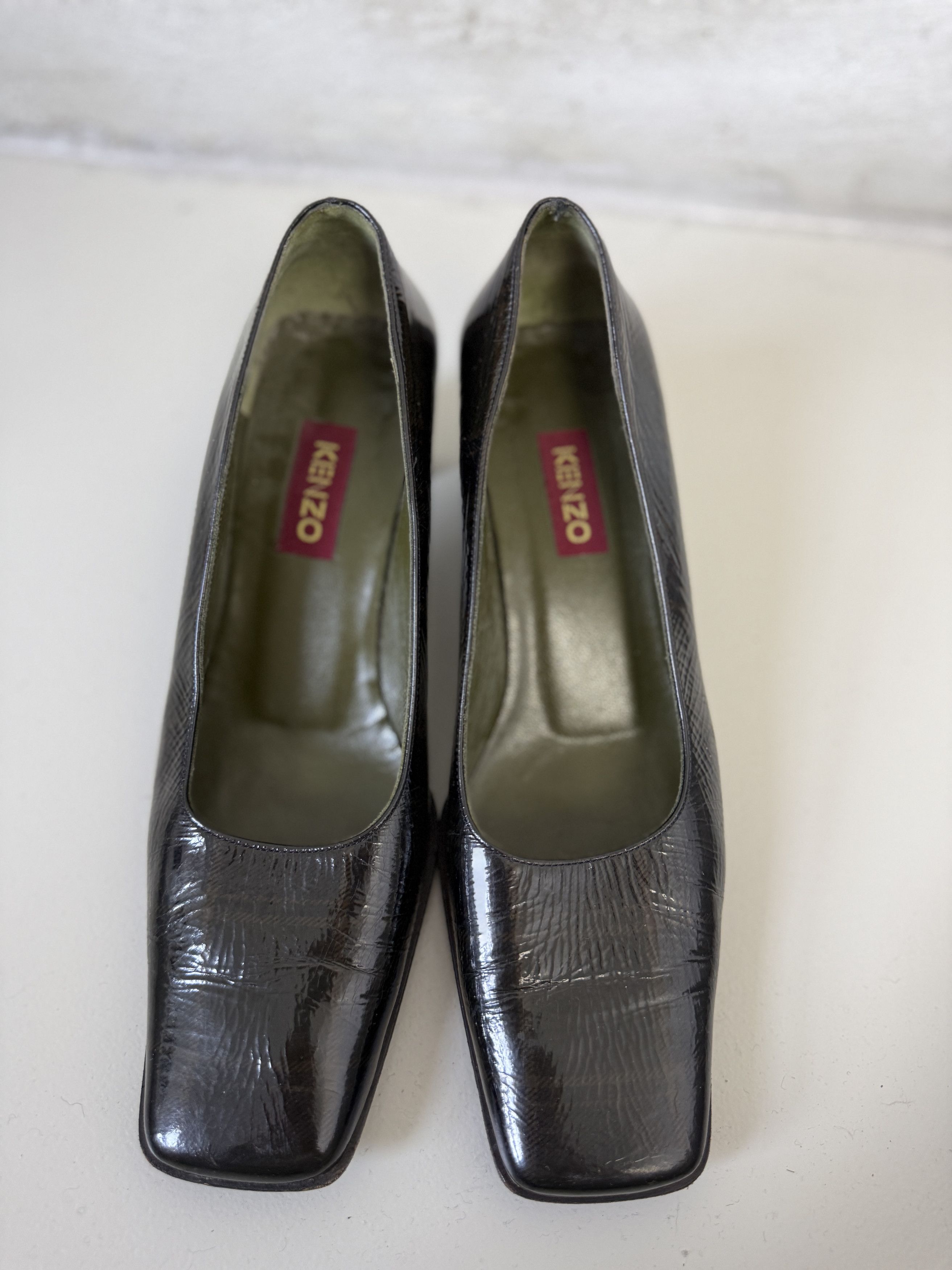 Kenzo Kenzo vintage heels square end checked rare Size US 8.5 / IT 38.5 - 3 Thumbnail