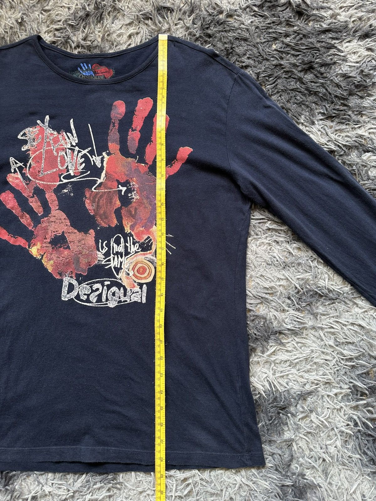 Desigual 00's Desigual '' Sex, Fun, Love'' avant-garde long sleeve Size US L / EU 52-54 / 3 - 8 Thumbnail