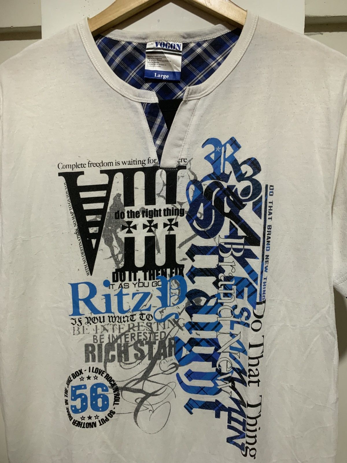 Japanese Brand Japanese Vogon Poem Double Layer Tee Shirt Size US L / EU 52-54 / 3 - 5 Thumbnail