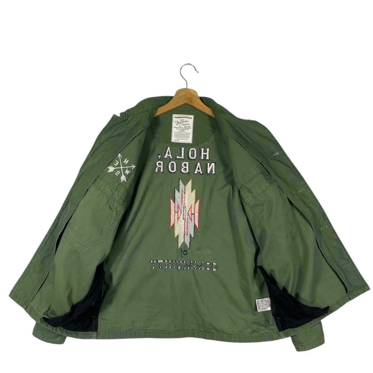 Japanese Brand Rodeo Crown Native Chimayo Button Shirt M Size Green Colour Size US M / EU 48-50 / 2 - 8 Thumbnail