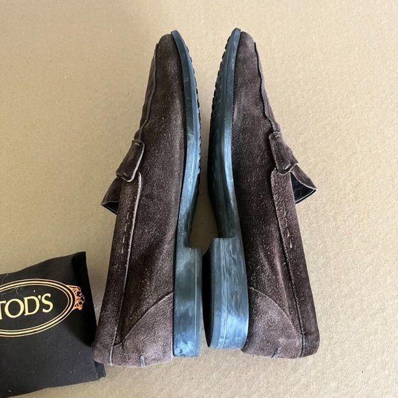 Tod's Tod's Suede Driving Penny Loafers Size US 11 / EU 44 - 8 Thumbnail
