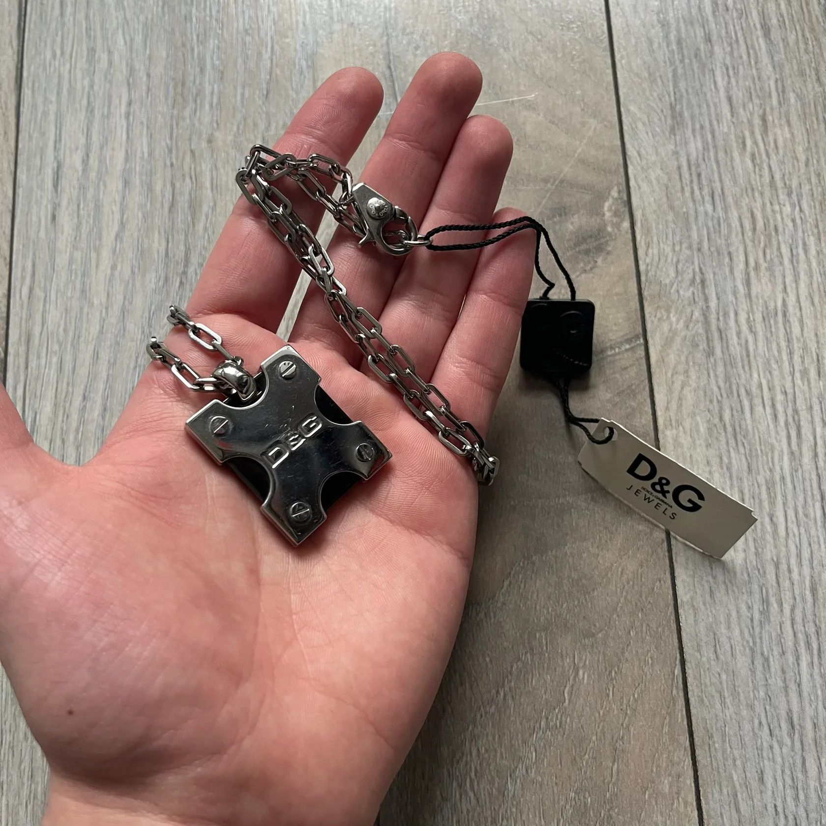 Dolce & Gabbana Dolce & Gabbana X Dog Tag Necklace Size ONE SIZE - 1 Thumbnail