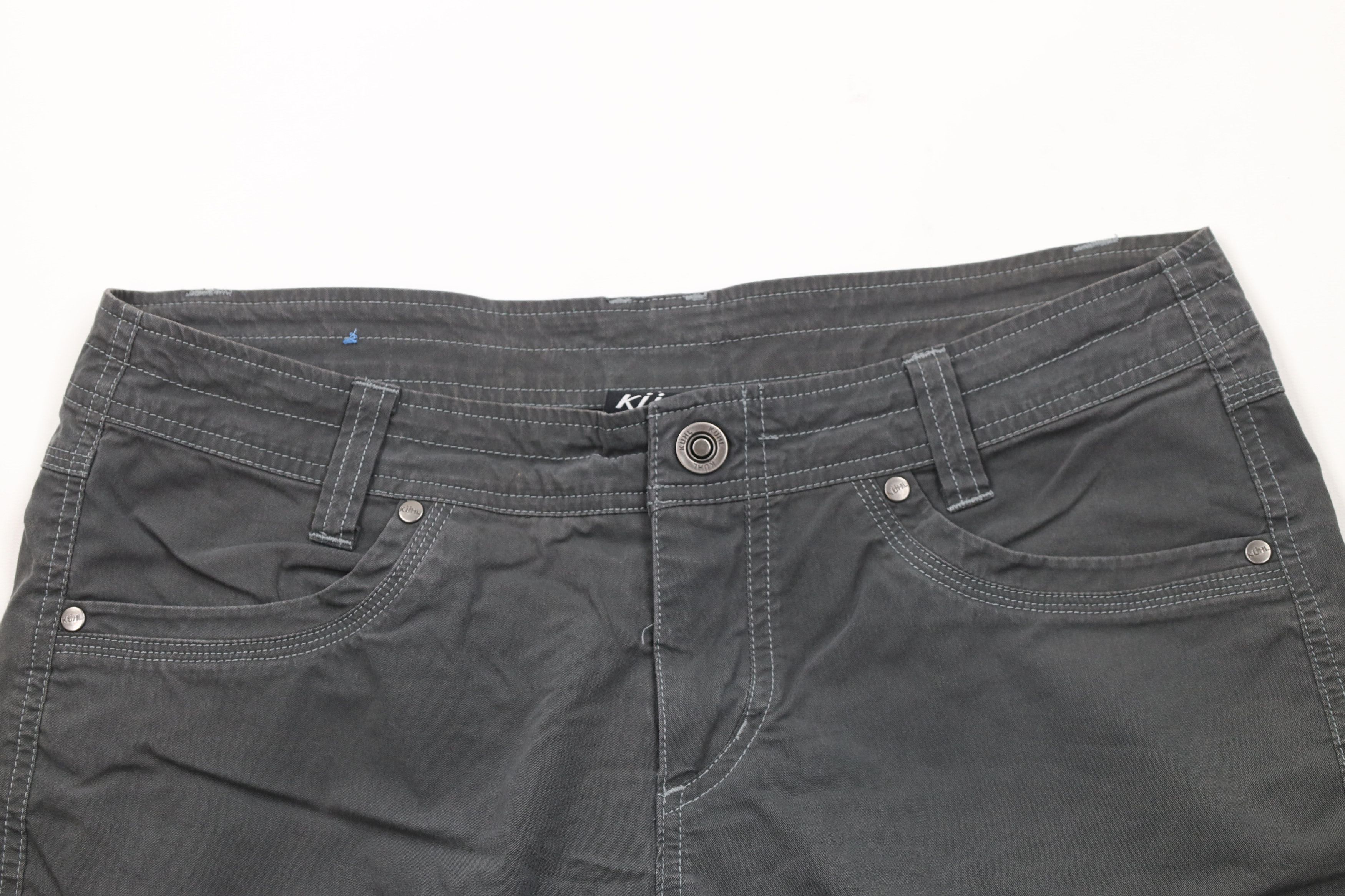 Kuhl × Vintage Kuhl Mountain Vintage Patina Dye Hiking Cargo Shorts Gray Size 32" / US 10 / IT 46 - 2 Thumbnail