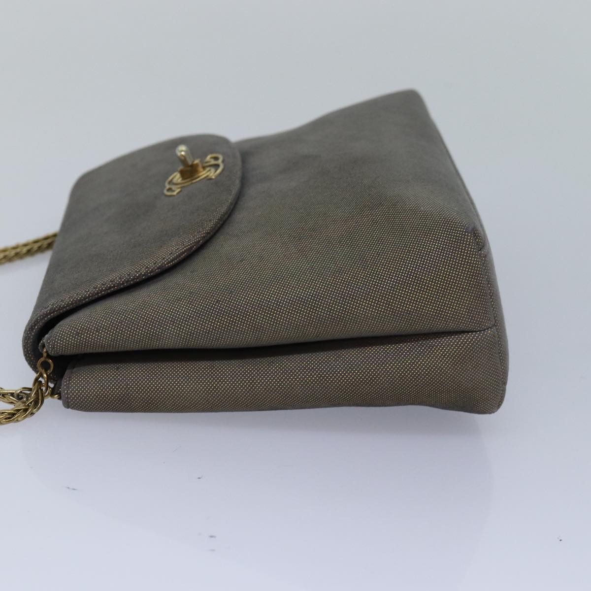 Chanel CHANEL Turn Lock Chain Hand Bag Suede Gold Tone CC Size ONE SIZE - 4 Thumbnail