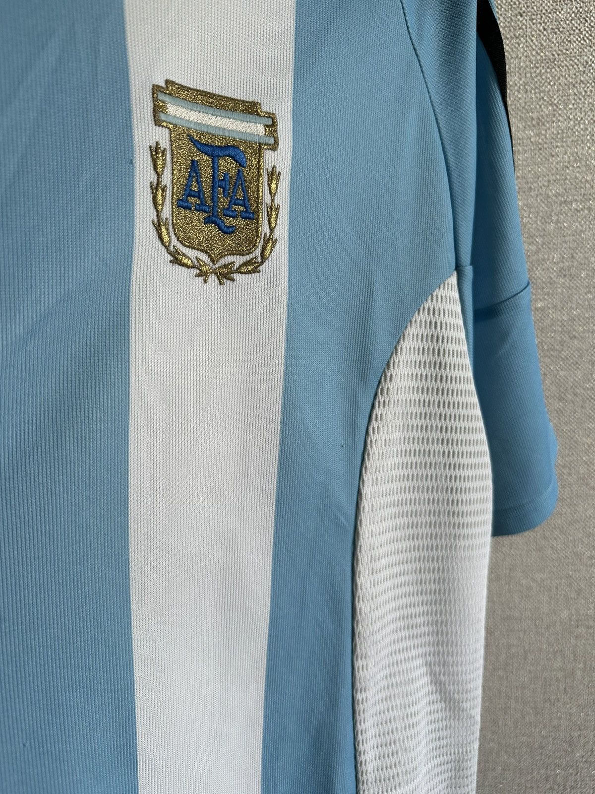 Adidas 2002 Adidas Argentina National Team Vintage Home Jersey Size US L / EU 52-54 / 3 - 7 Thumbnail