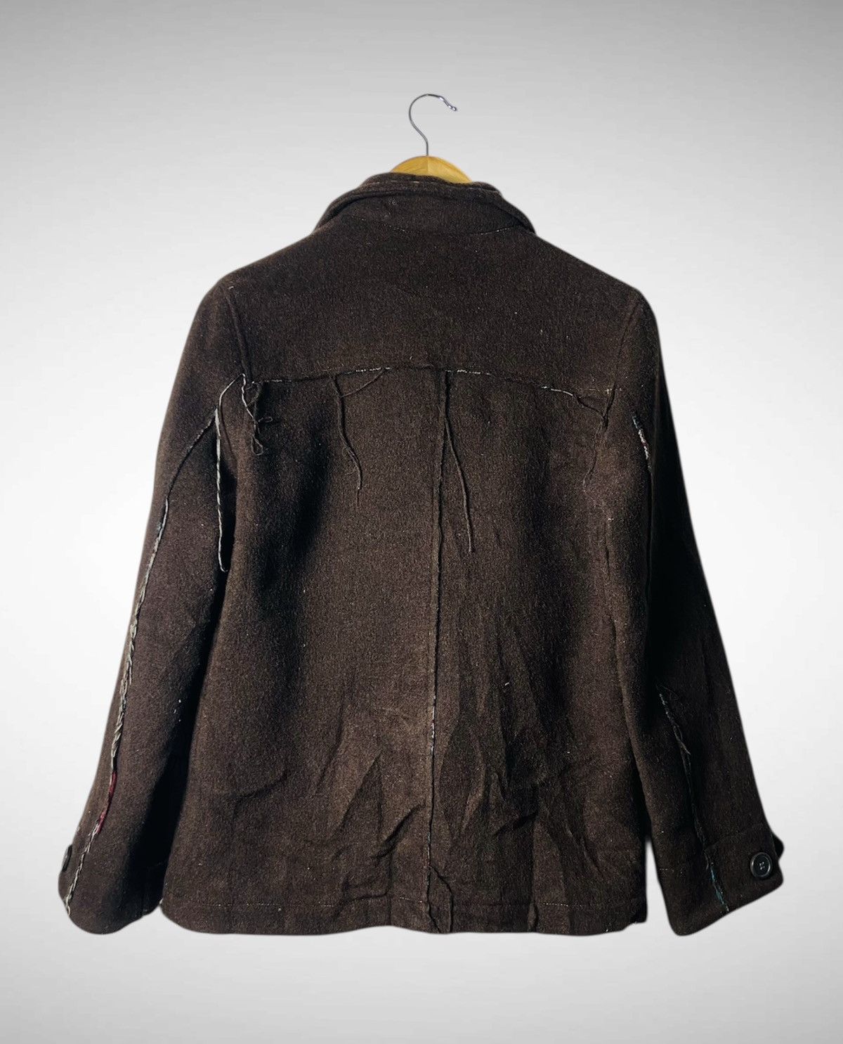 Japanese Brand Kapital Inspire - Nine Ten Plus Double Breasted Wool Jacket Size S / US 4 / IT 40 - 2 Thumbnail