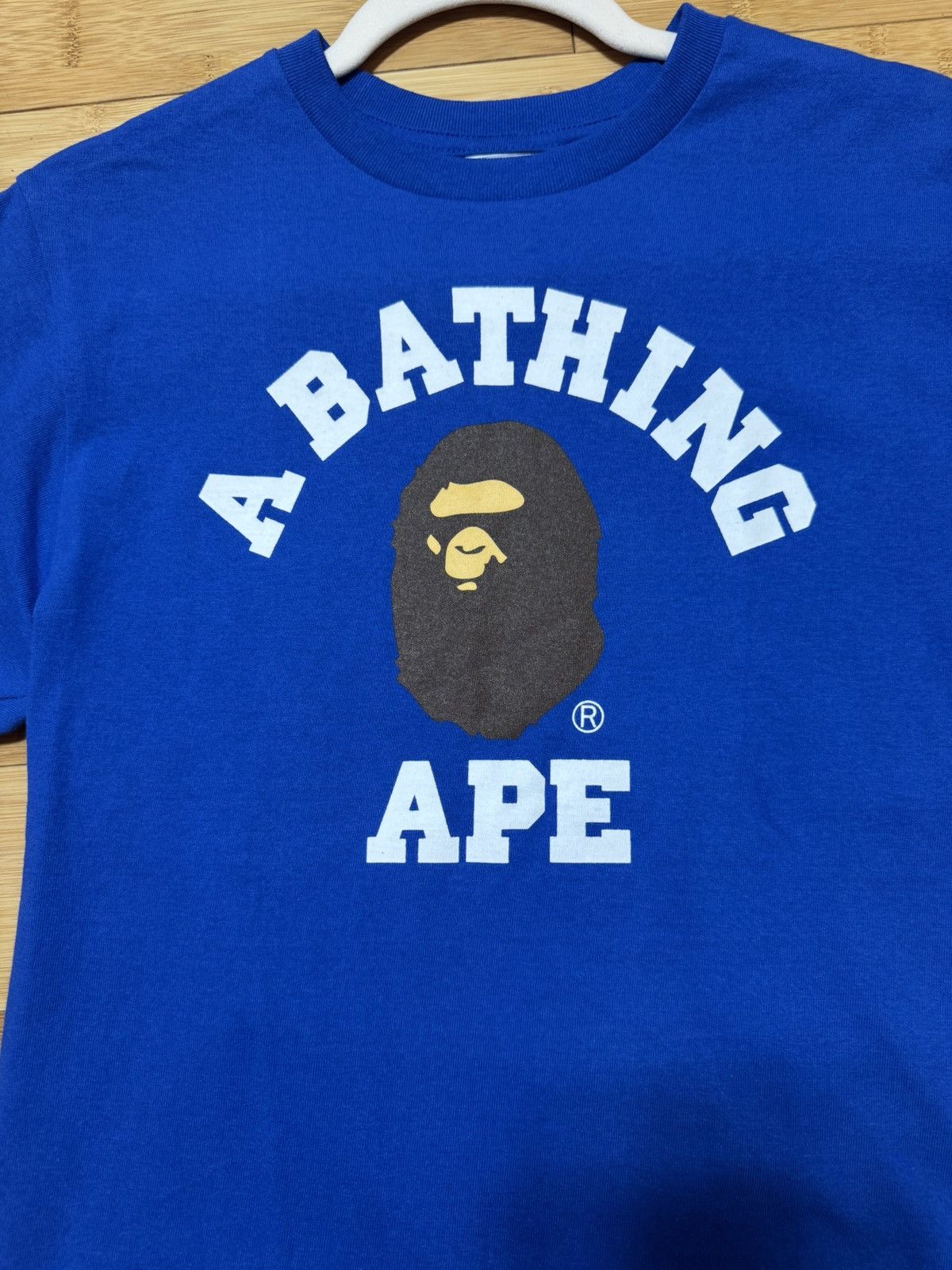 Bape Bape College Tee Blue - Size Small Size US S / EU 44-46 / 1 - 4 Thumbnail