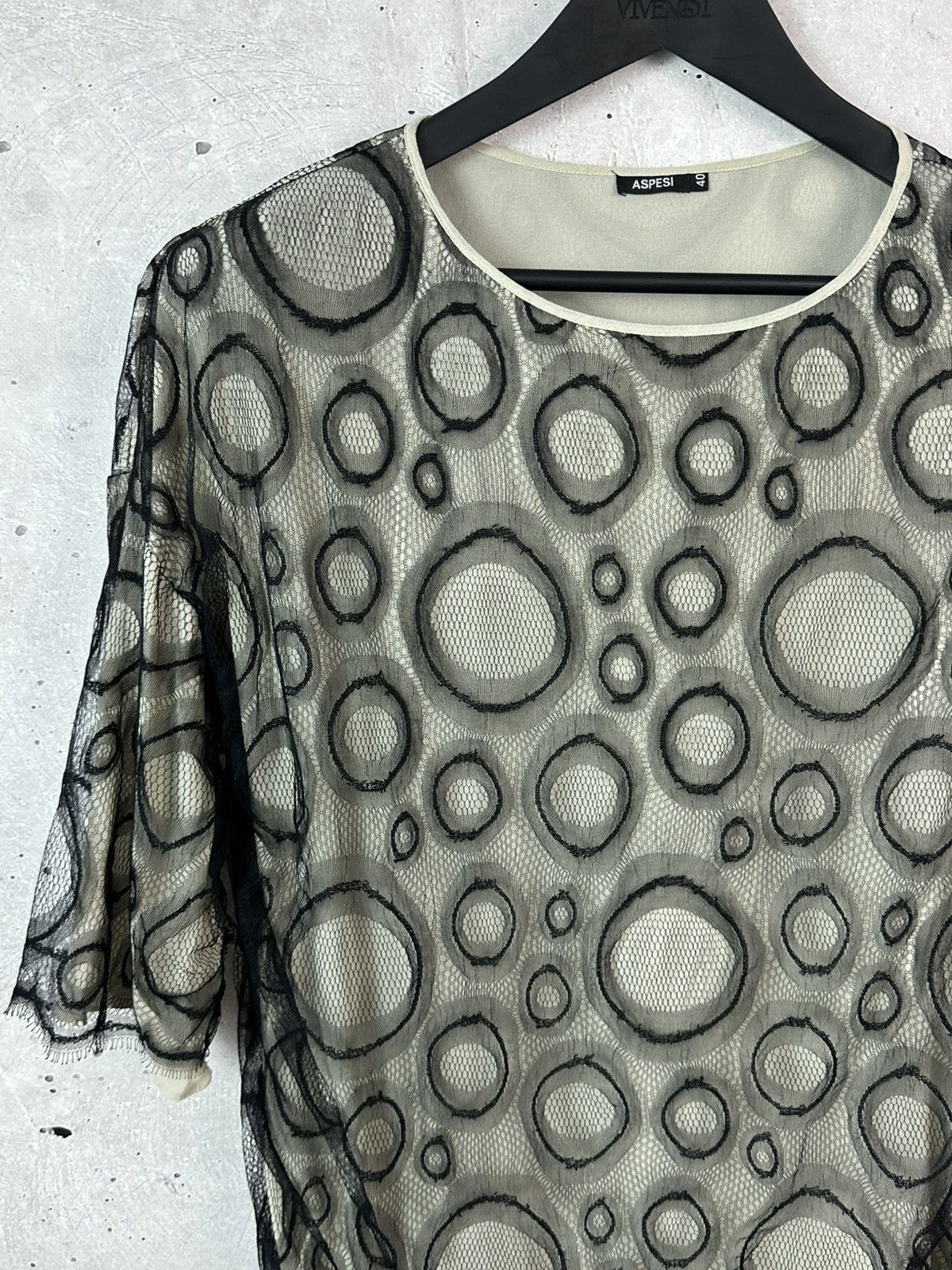 Aspesi Aspesi Viscose-Silk 3/4 Sleeve Women’s Relaxed Blouse Size S / US 4 / IT 40 - 4 Thumbnail