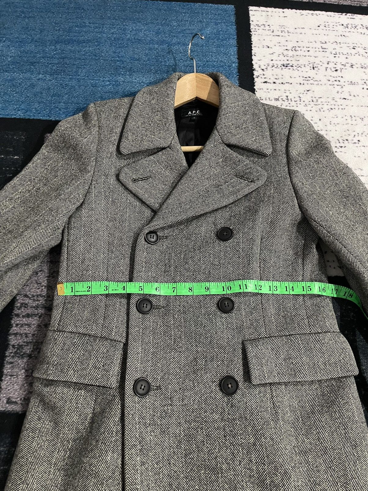 A.P.C. Vintage A.P.C Double Breasted Wool Coat Jacket Size S / US 4 / IT 40 - 16 Thumbnail