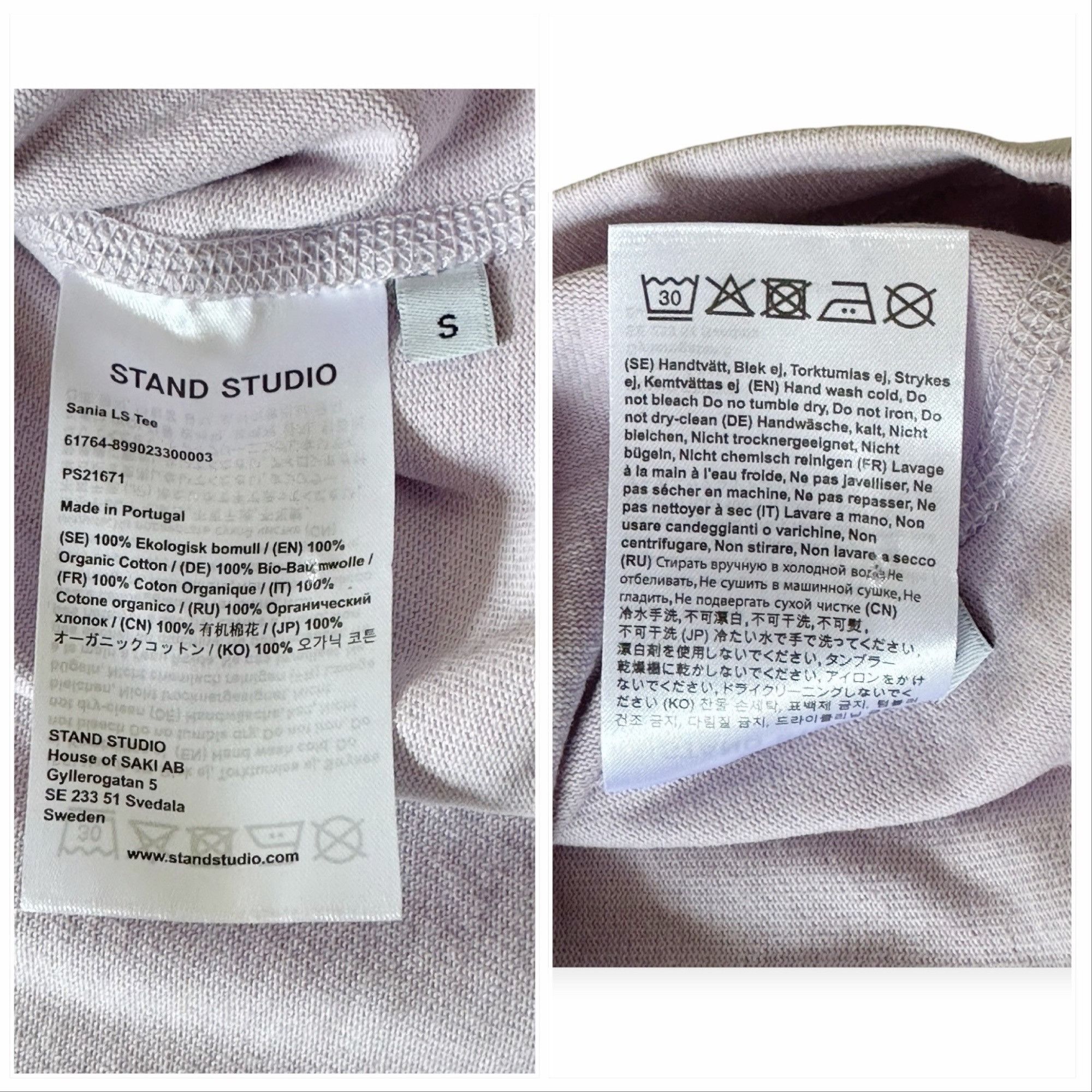 STAND STUDIO Stand Studio SANIA LS TEE, Lavender, Size S, New with tag Size S / US 4 / IT 40 - 5 Thumbnail