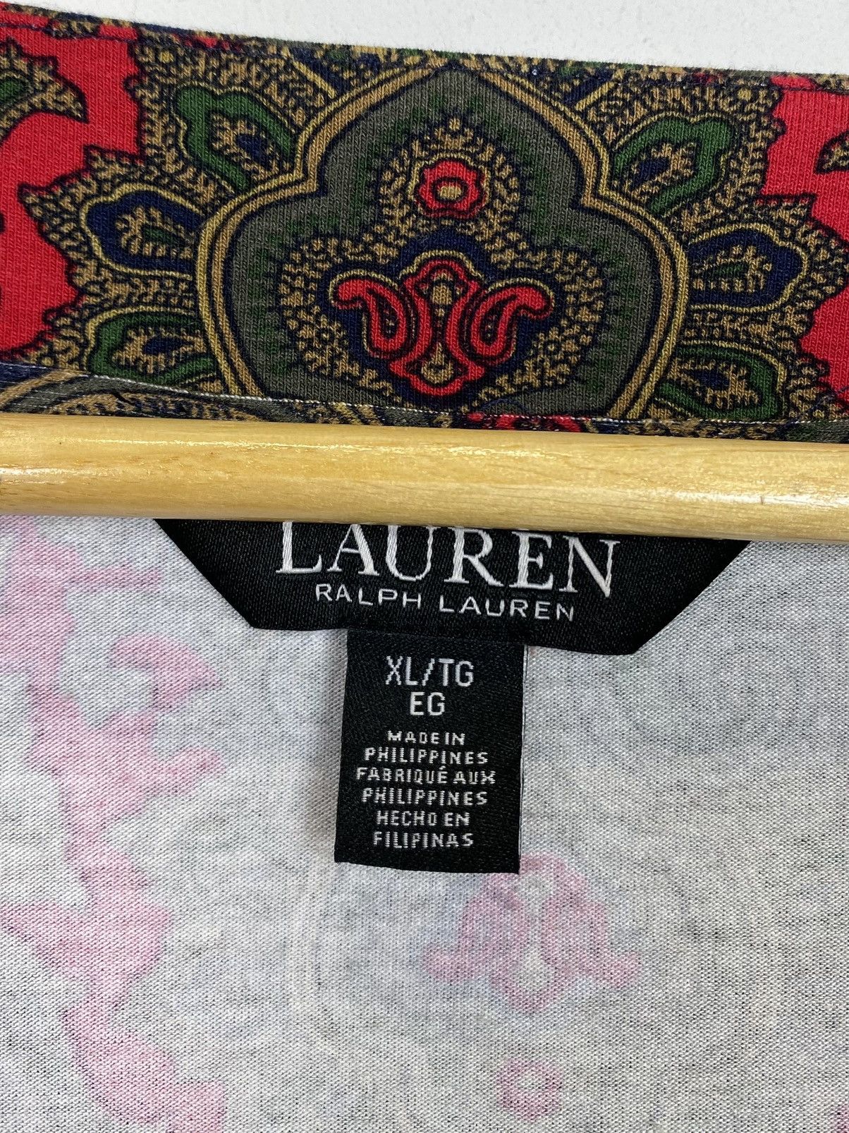 Lauren Ralph Lauren LRL Lauren Ralph Lauren Paisley Blouse Top Ladies Size XL Size XL / US 12-14 / IT 48-50 - 4 Thumbnail
