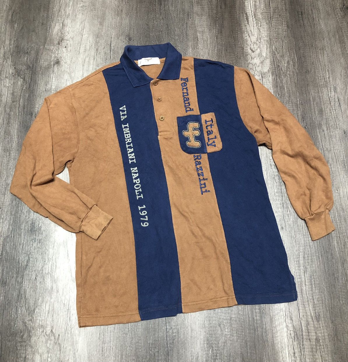 Designer × Vintage VINTAGE DESIGNER FERNAND RAZZINI POLO SHIRT LONG SLEEVE Size US L / EU 52-54 / 3 - 2 Thumbnail