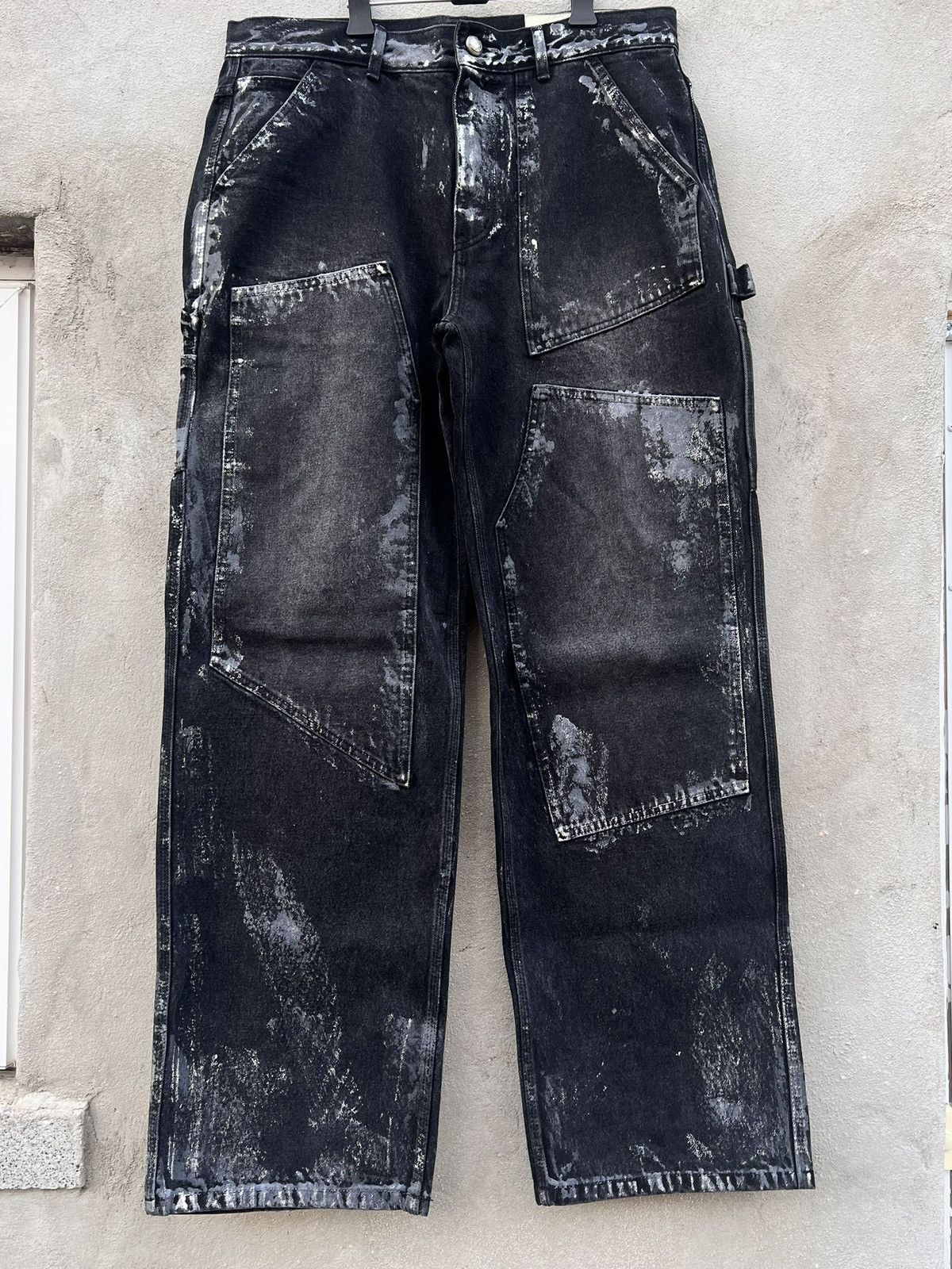 Andersson Bell Andersson Bell Black Coated Carpenter Denim sz34 Size US 34 / EU 50 - 1 Thumbnail