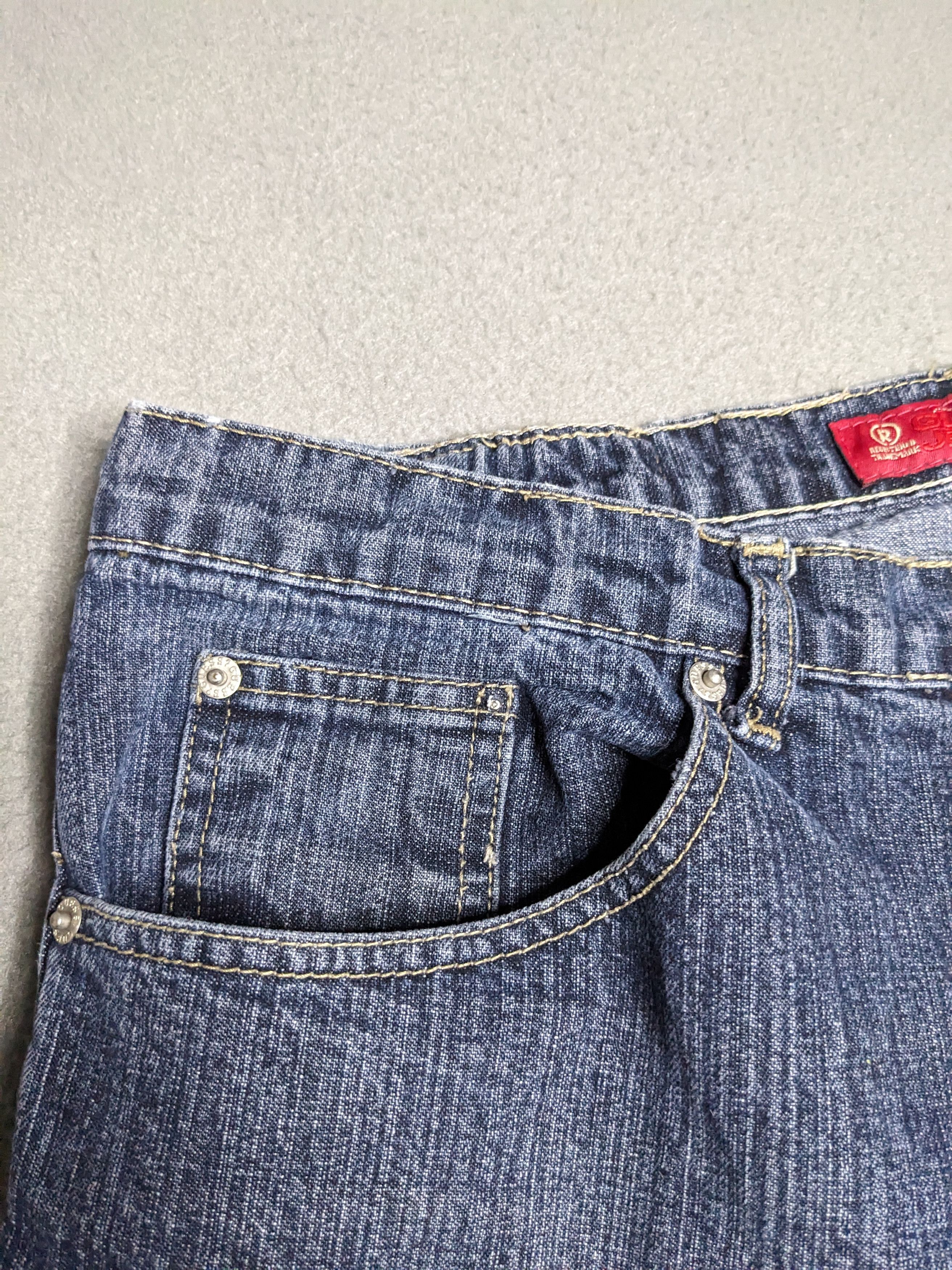Guess VTG Guess Jeans Cropped Denim Wide Baggy Mens 34x26 Y2K USA Size US 34 / EU 50 - 6 Thumbnail