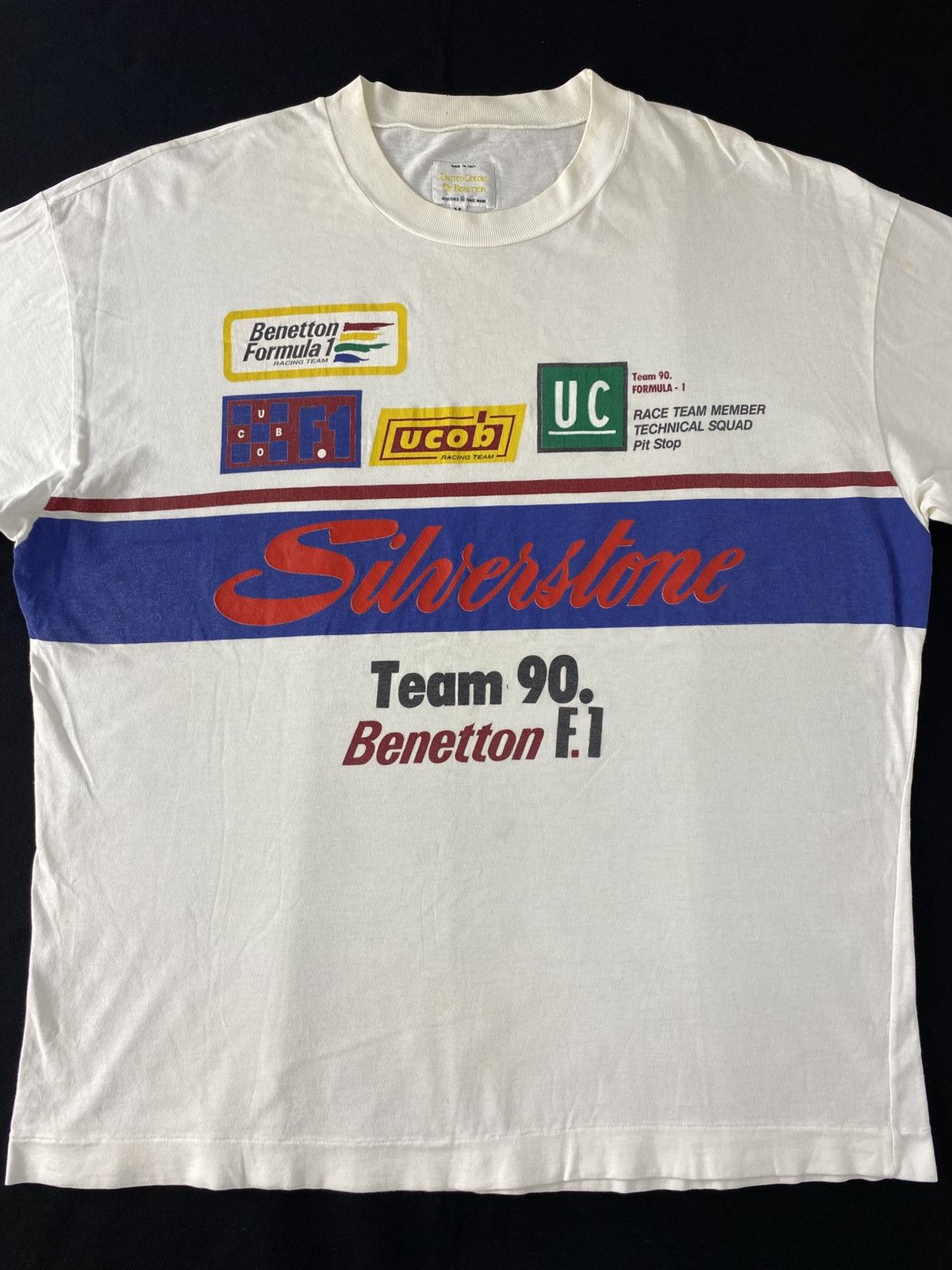 United Colors Of Benetton 90s United Color Of Benetton Silverstone Team 90 F1 Printed Size US L / EU 52-54 / 3 - 3 Thumbnail