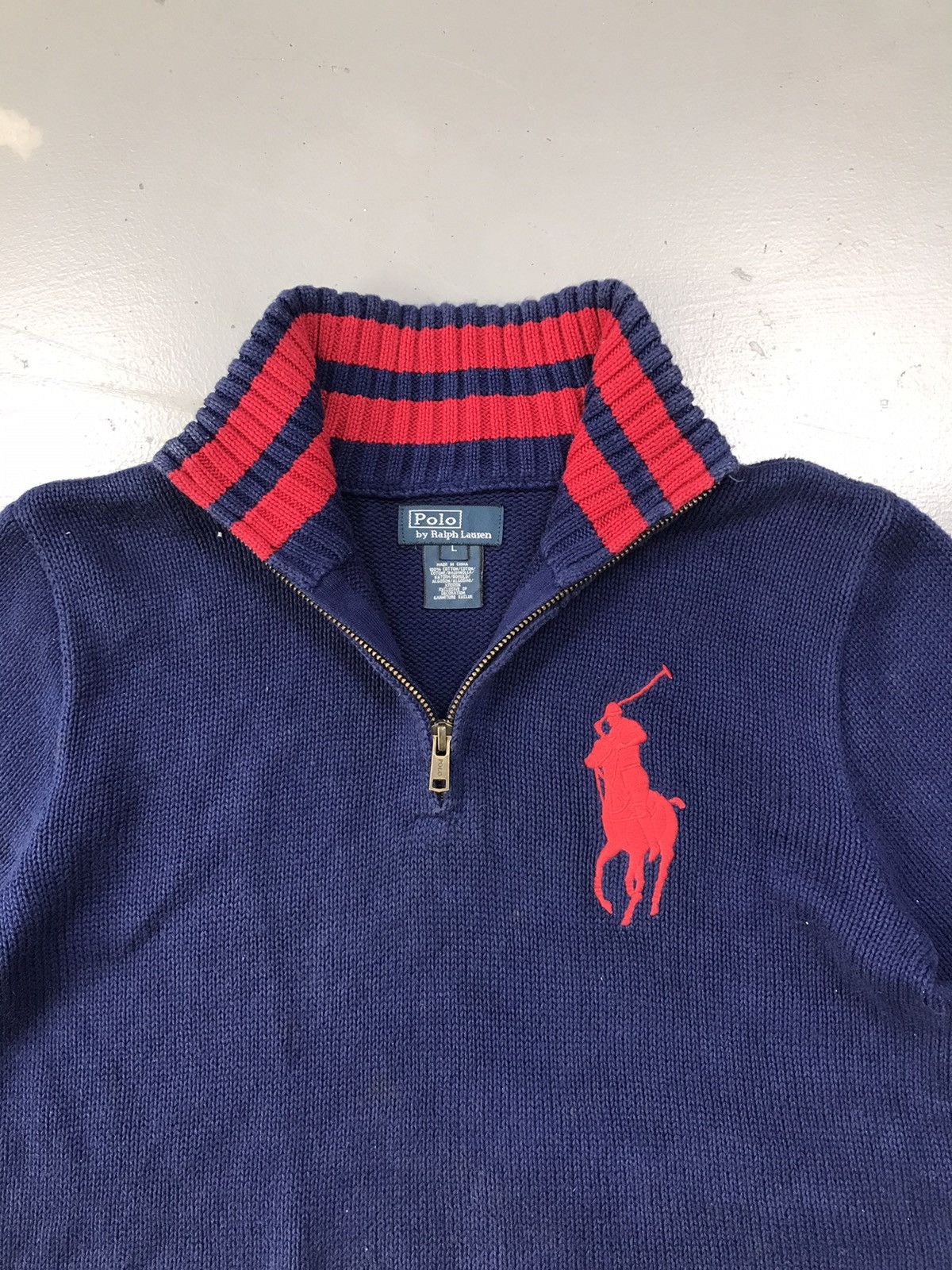 Designer × Polo Ralph Lauren × Vintage Vintage Ralph Lauren polo tag embroidered zipper sweater Size US L / EU 52-54 / 3 - 3 Thumbnail