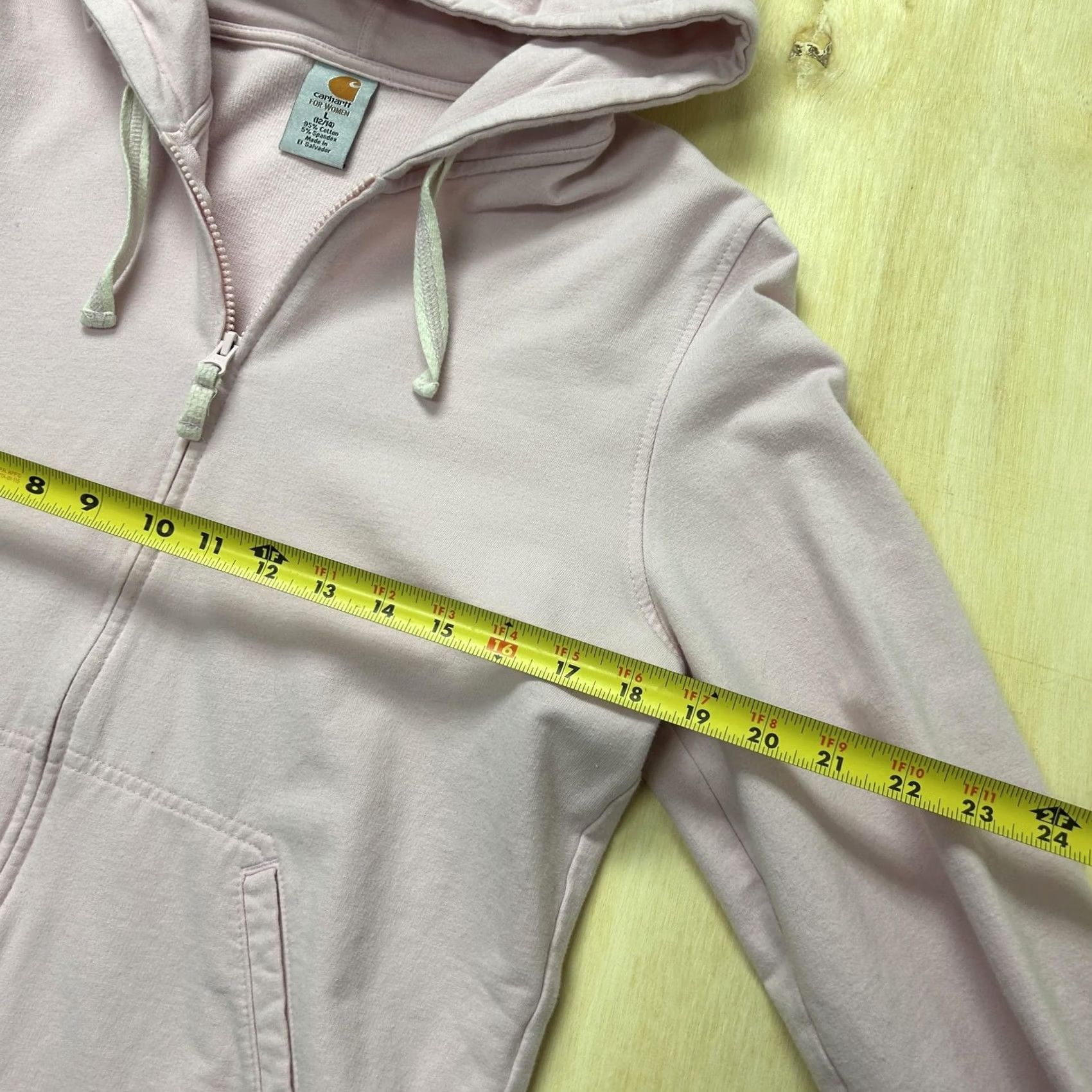 Carhartt Carhartt Hoodie Womens L Pink Full Zip Fleece Logo Sweatshirt Workwear Size L / US 10 / IT 46 - 5 Thumbnail