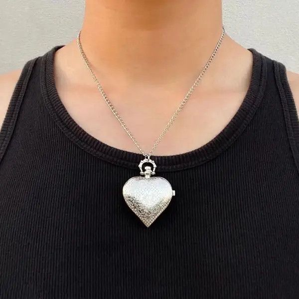 Jewelry Love Pocket Watch Pendant Necklace Size ONE SIZE - 2 Thumbnail
