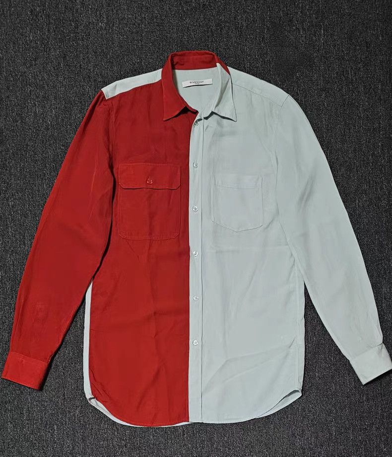 Givenchy Givenchy Color Block Shirt Size US M / EU 48-50 / 2 - 1 Thumbnail